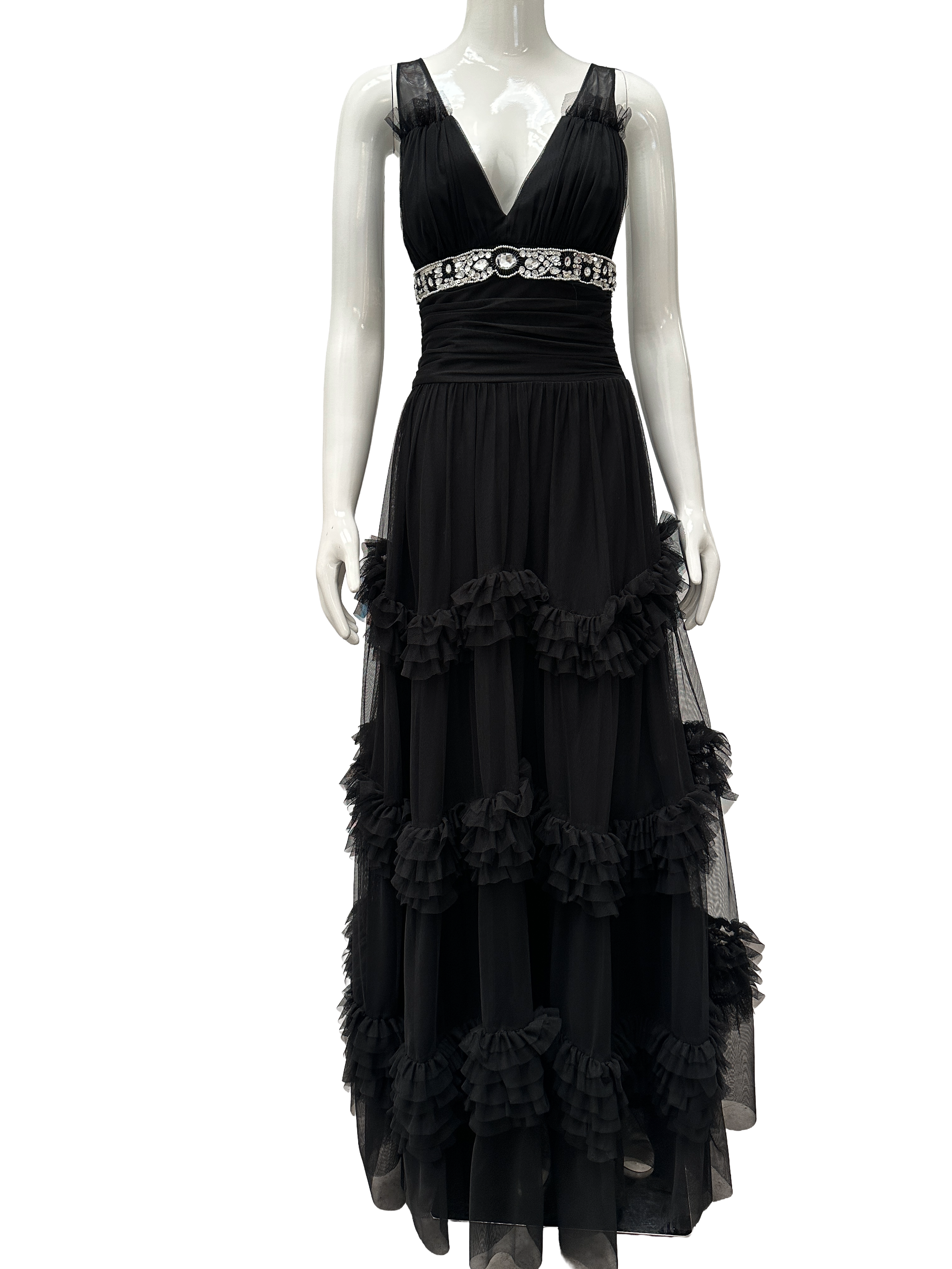 Mango Limited Edition By Zuhair Murad black long dress