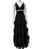 Mango Limited Edition By Zuhair Murad black long dress - size 34