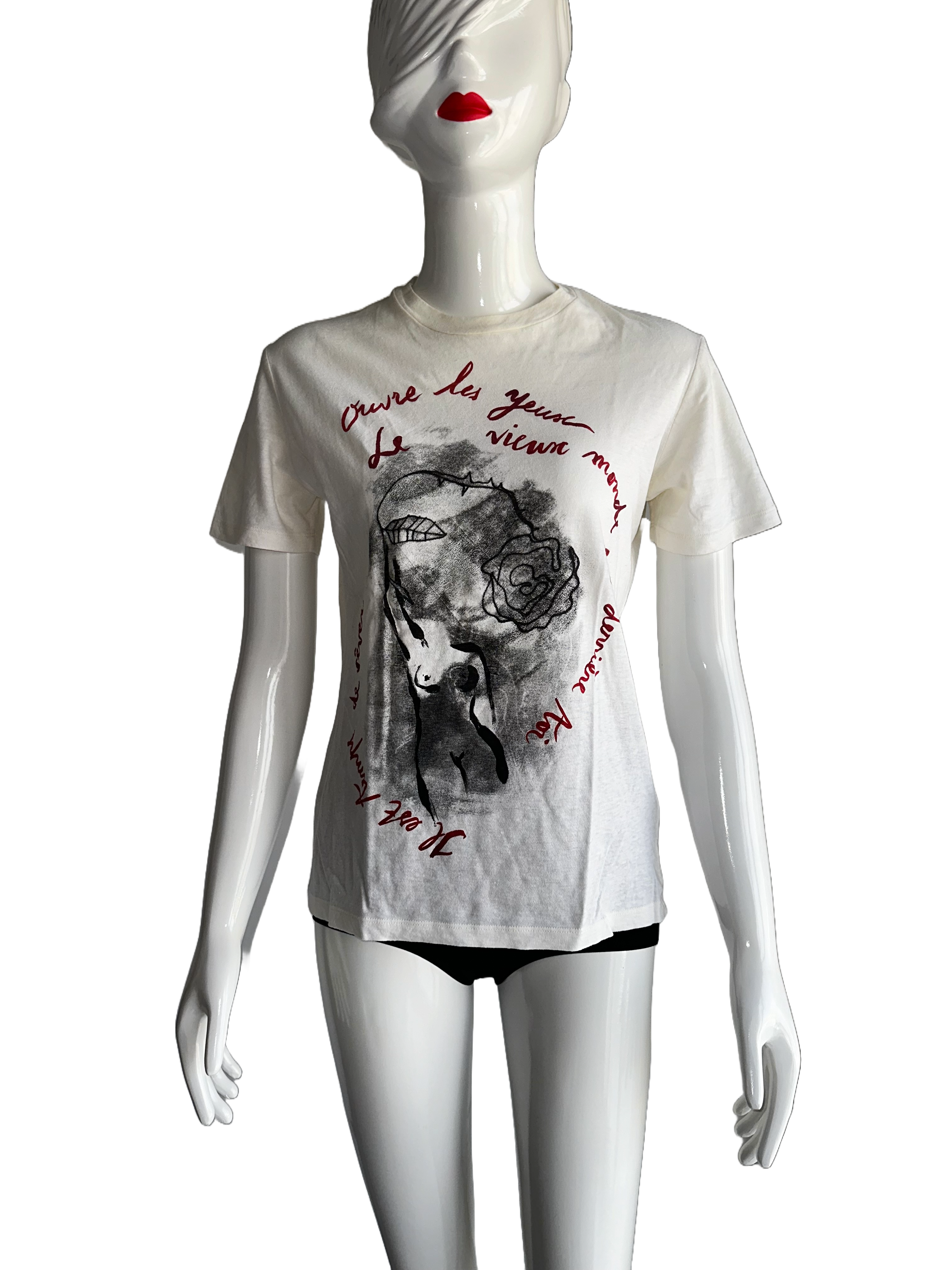 Dior tee shirt “ouvre les yeux” - size 36