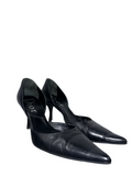 Dior pointed black pumps with key and padlock detail on back - size 36