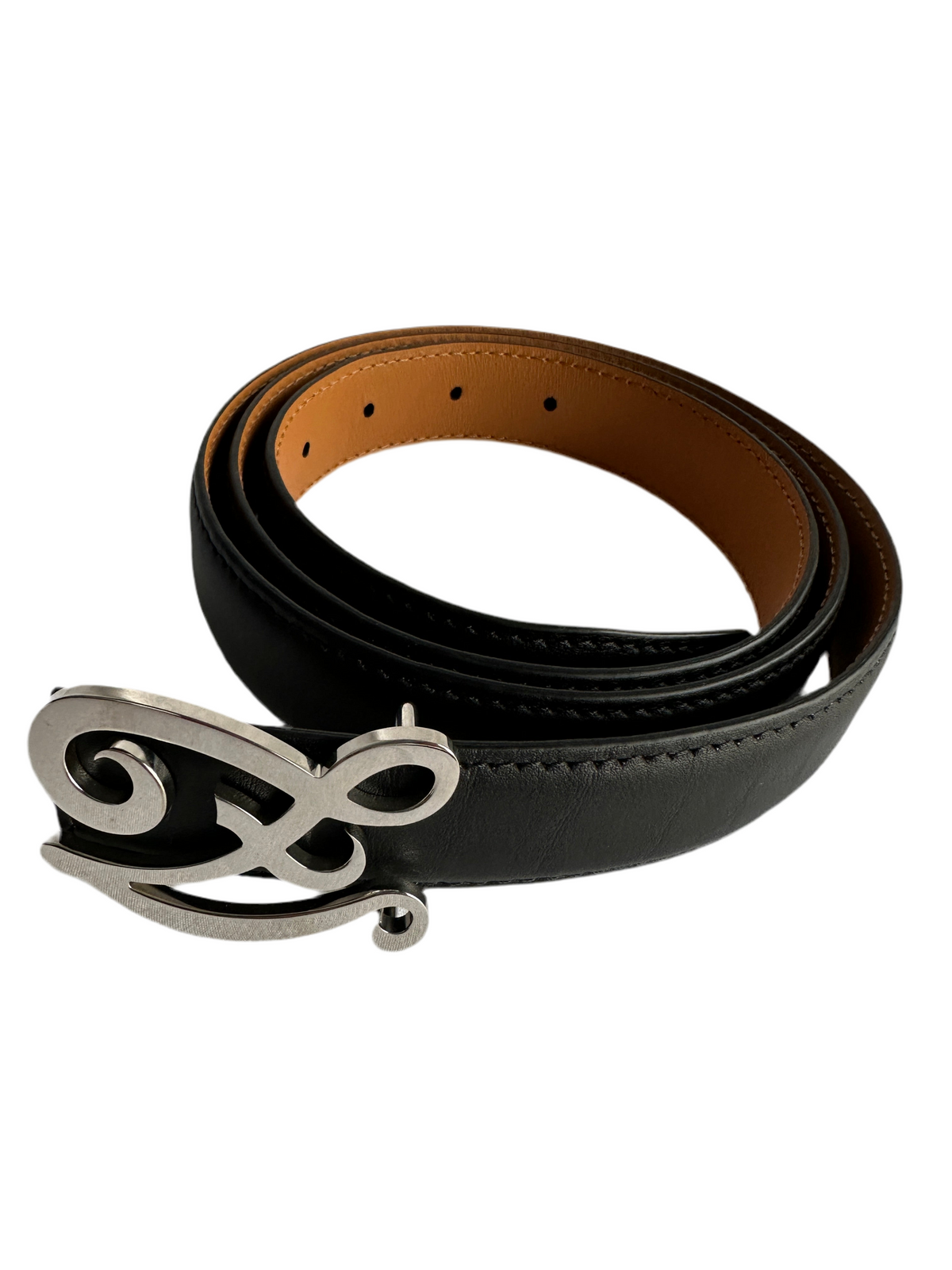 Zilli black leather belt