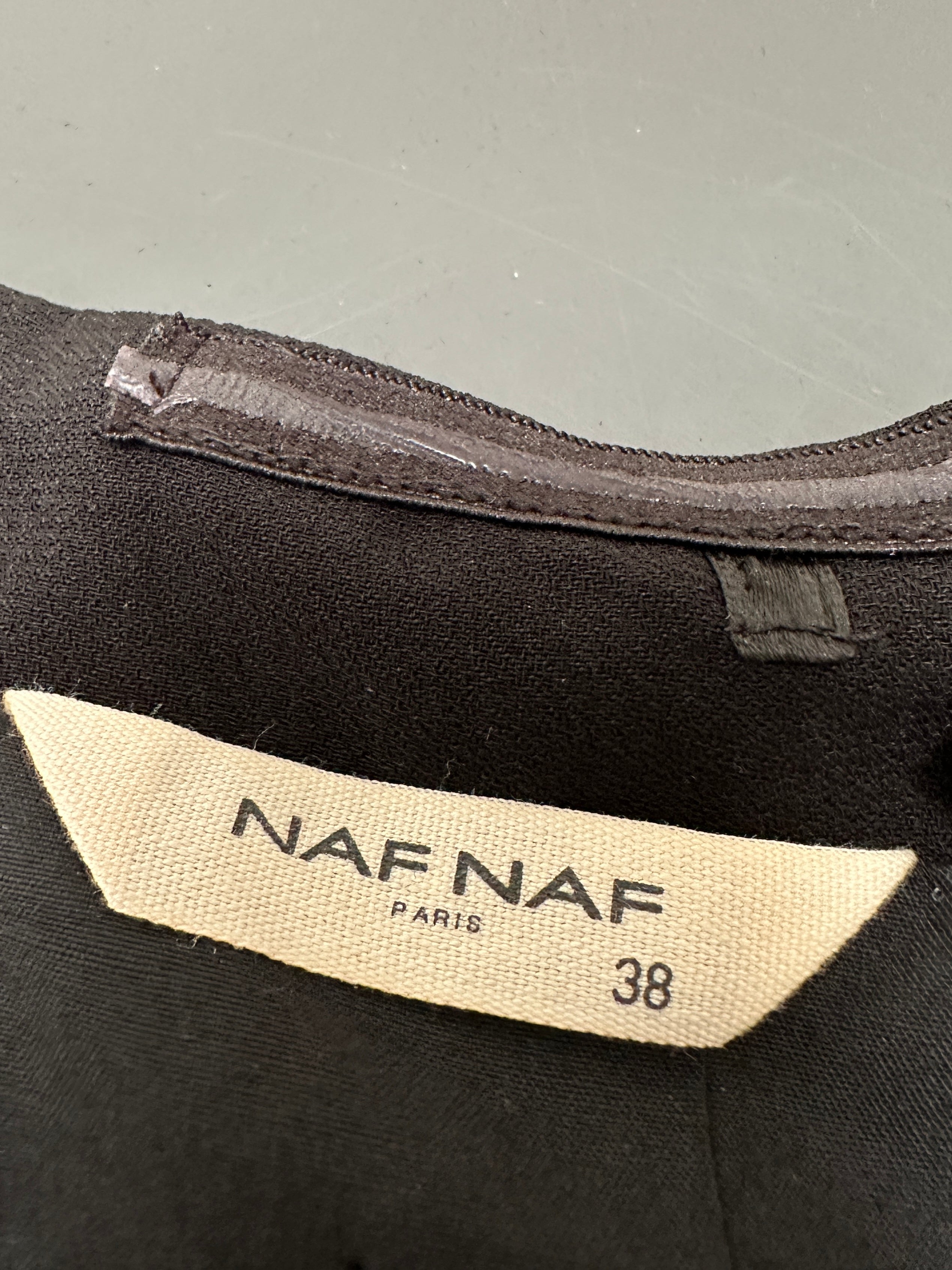 Naf Naf black strapless cocktail dress - size 38