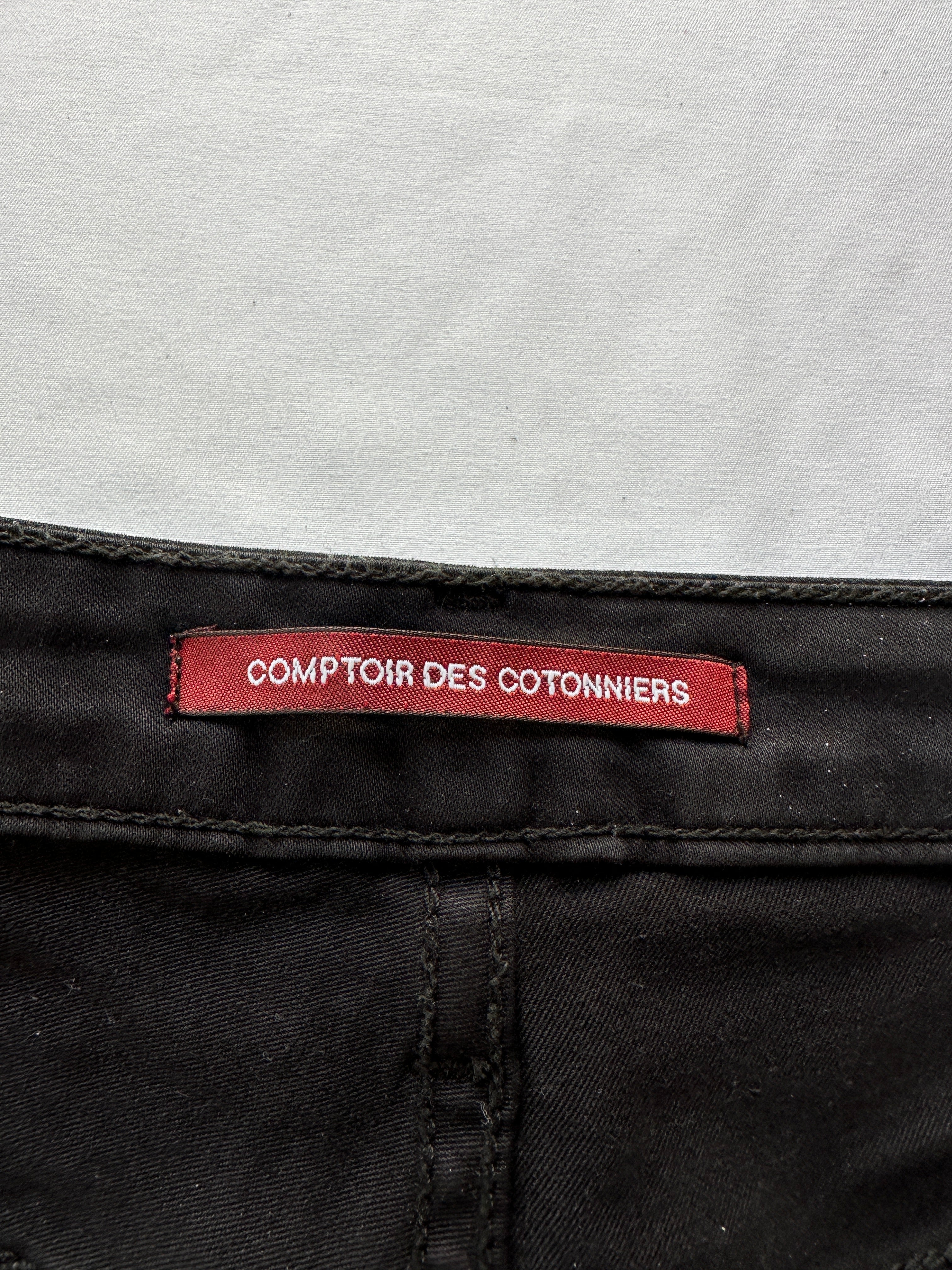 Comptoir des cotonniers black straight-leg pants - size 34