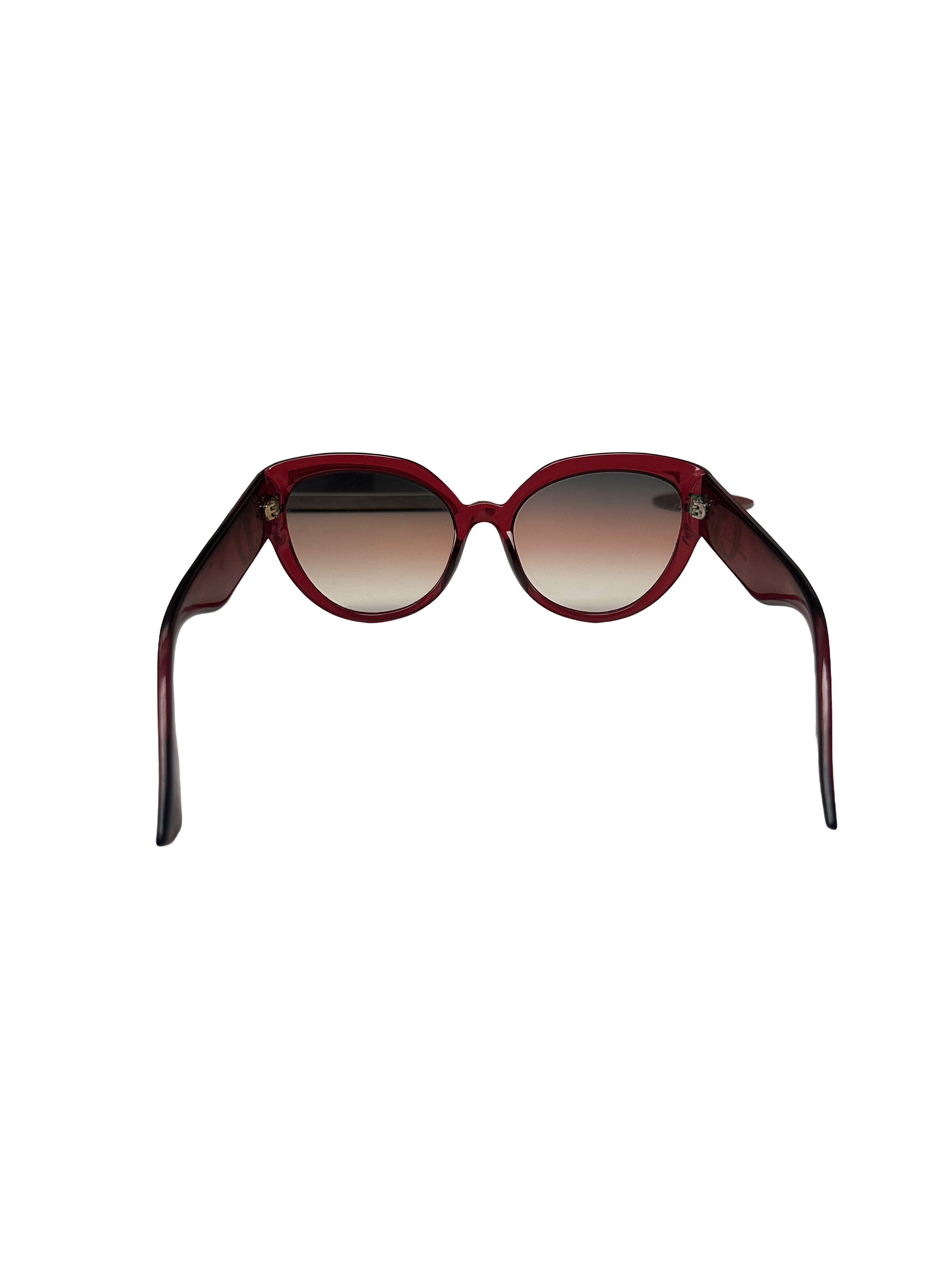 Dior oversized burgundy gradient sunglasses