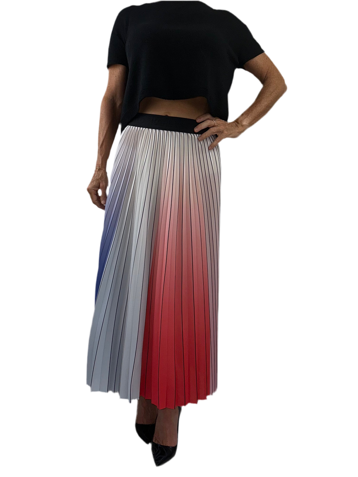 Karl lagarfeld Rainbow pleated skirt - size 38FR