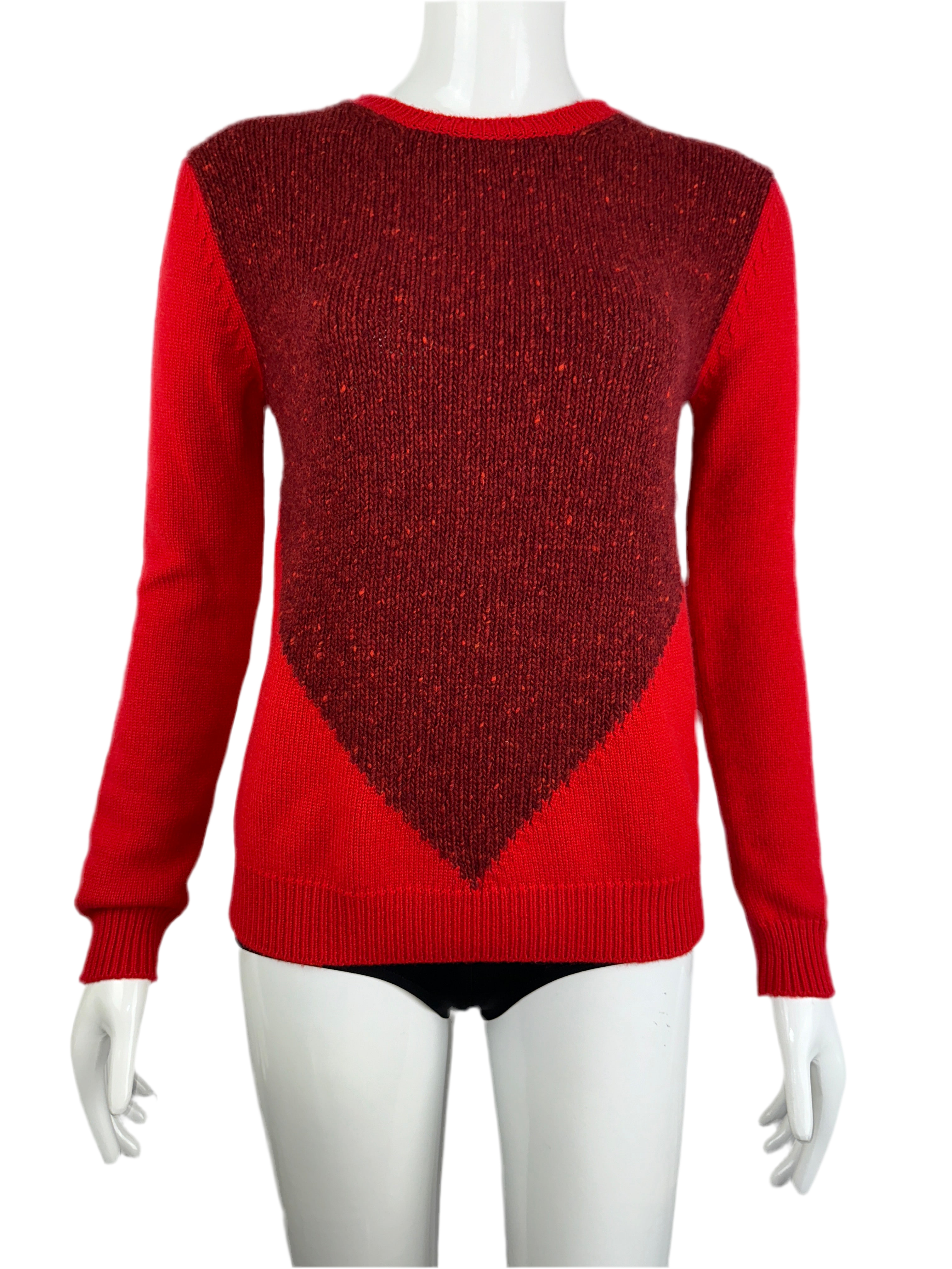 Dior red sweater with geometric shape - size 38