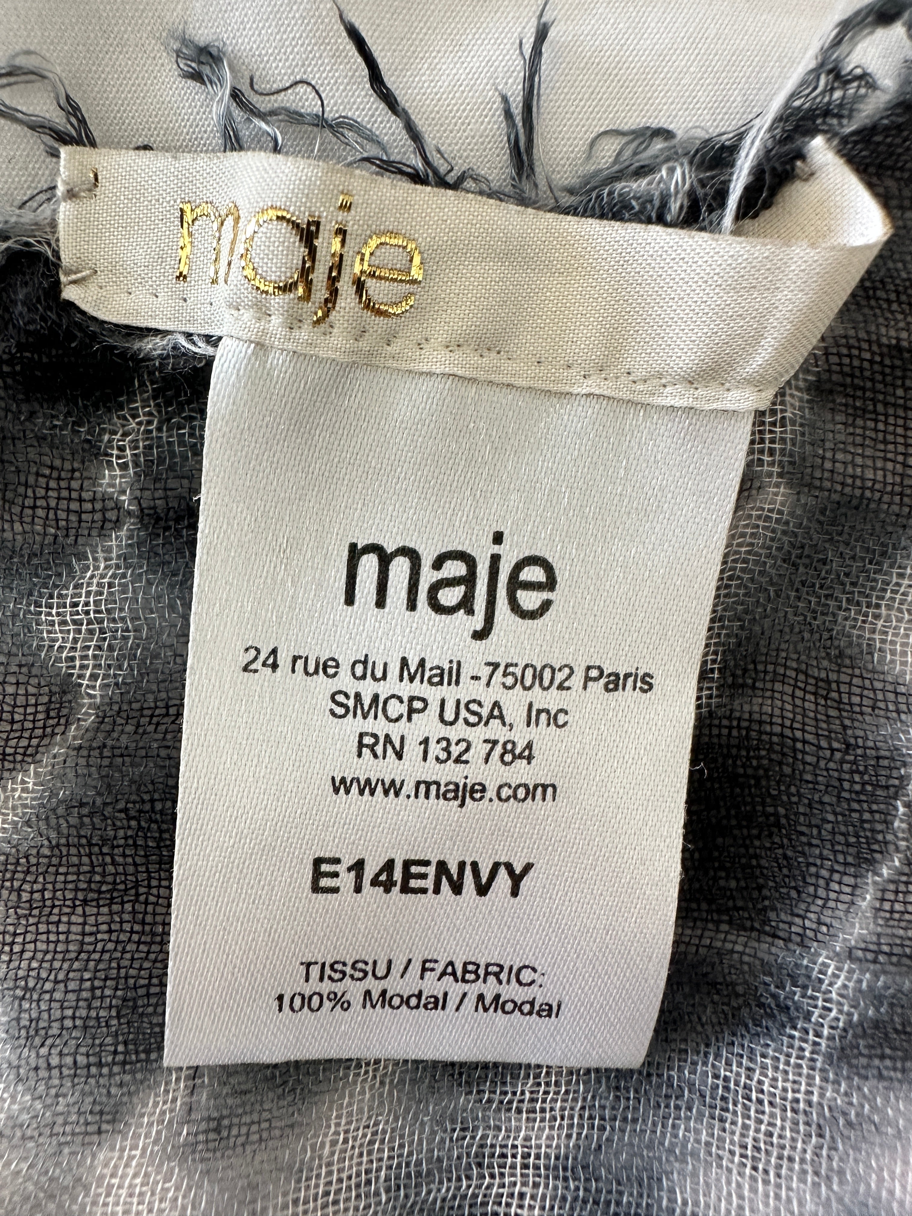 Maje grey scarf