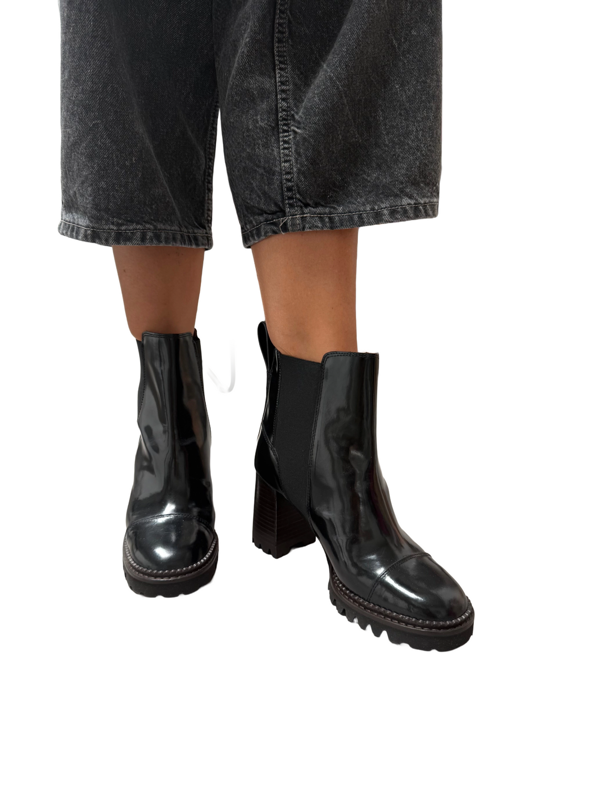 See by Chloe Chelsea black boots - size 39