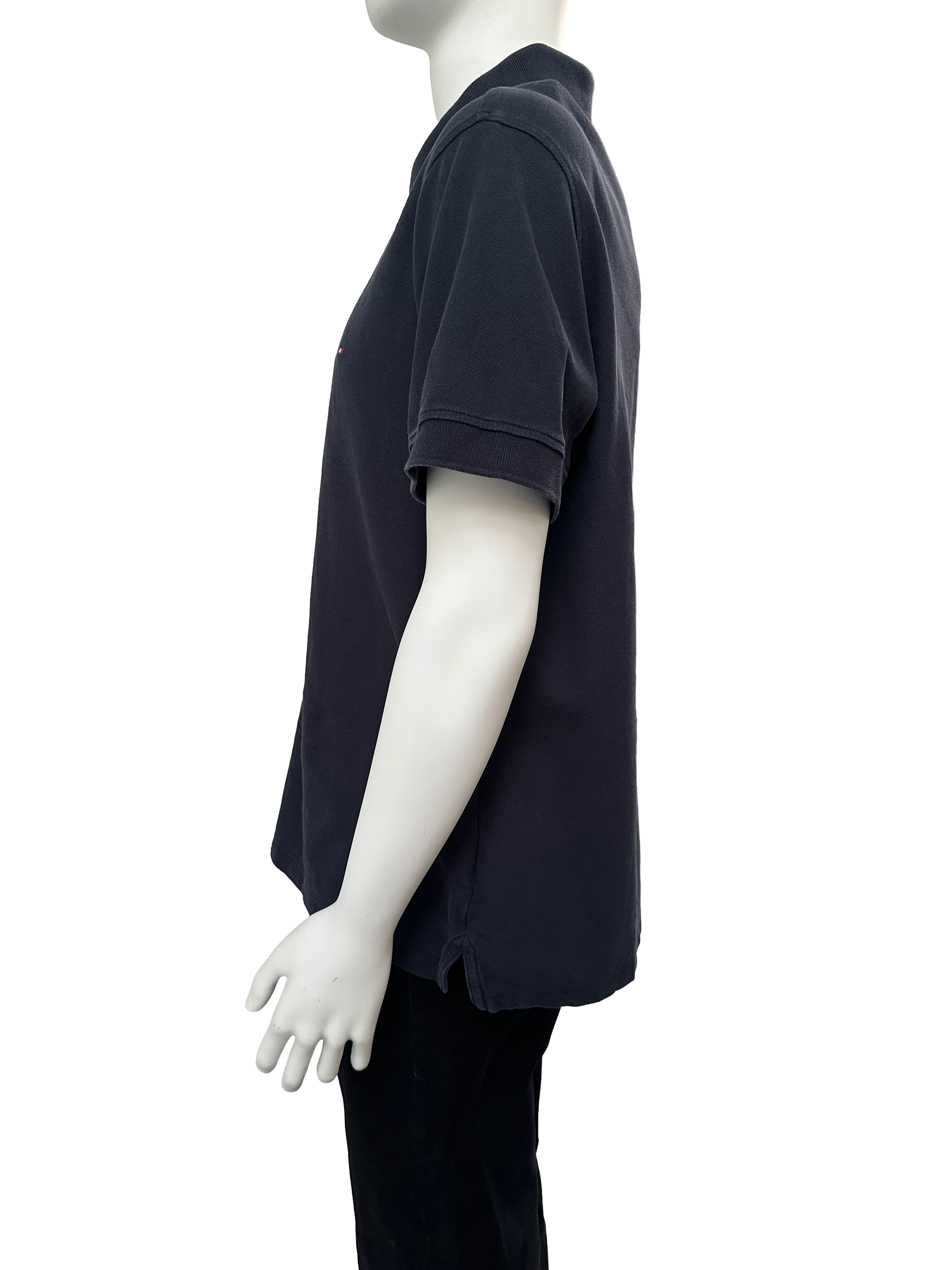 Tommy Hilfiger navy premium pique slim fit polo - size XXL