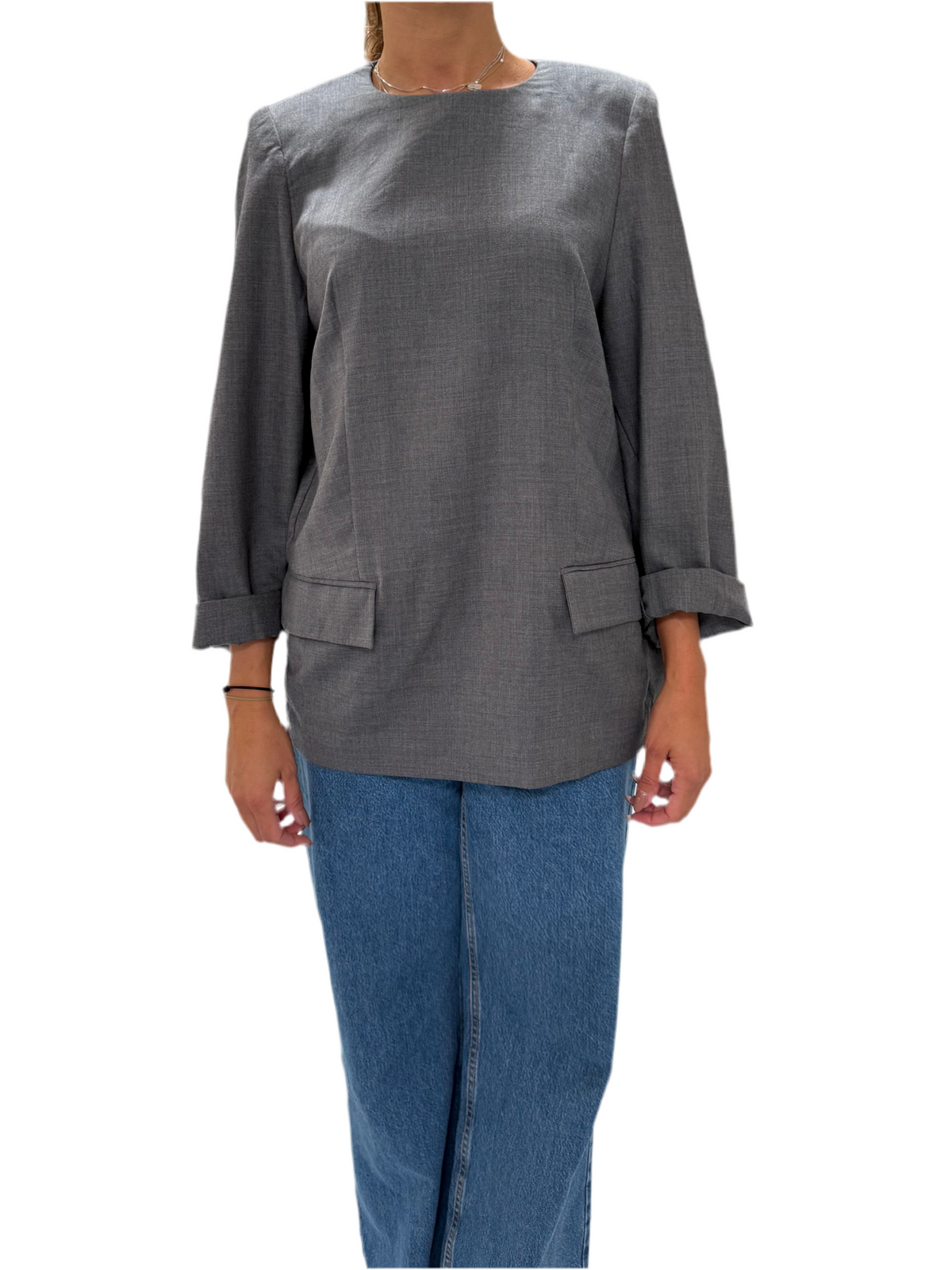 COS grey tunic - size 38