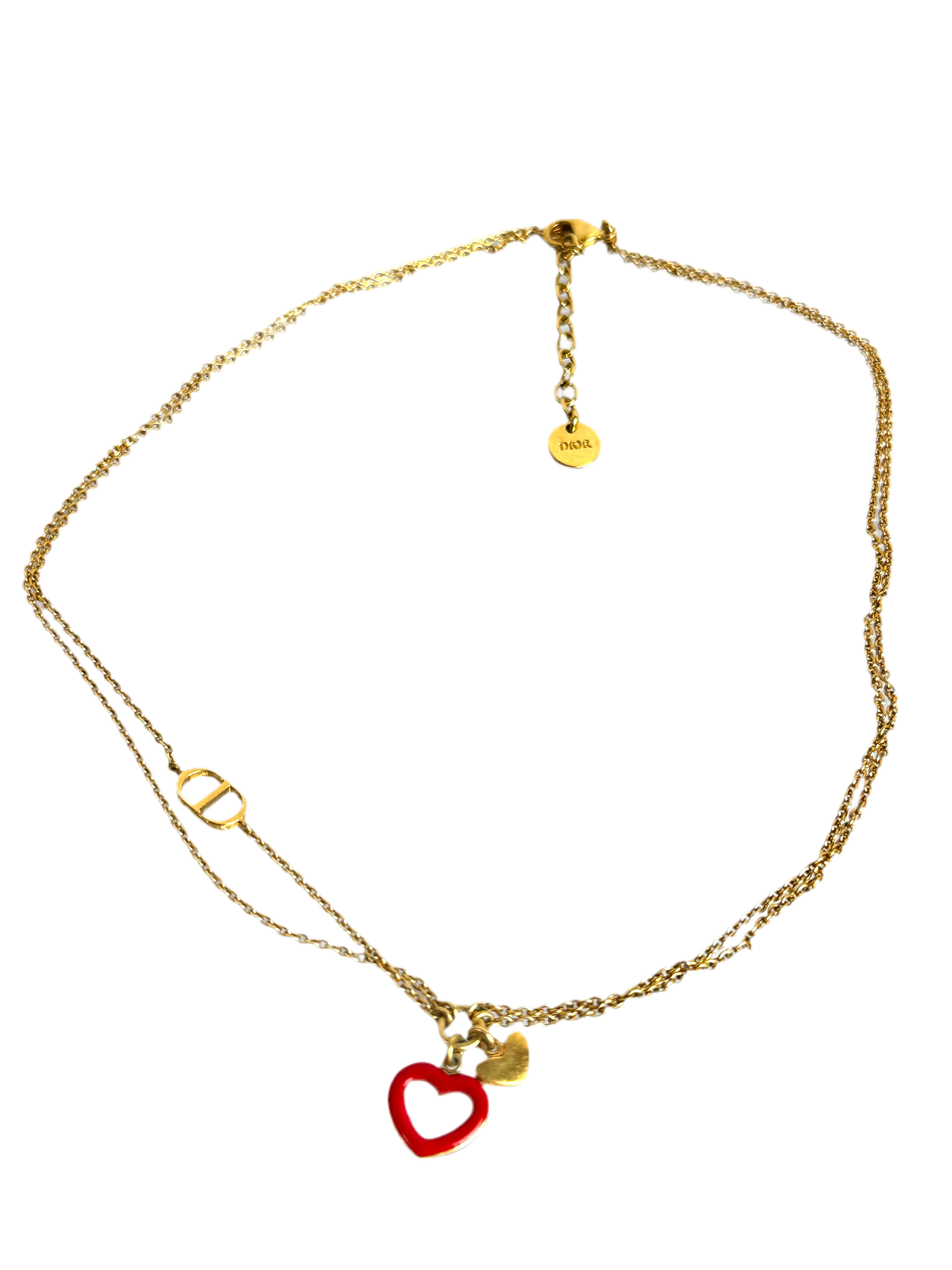 Dior heart necklace