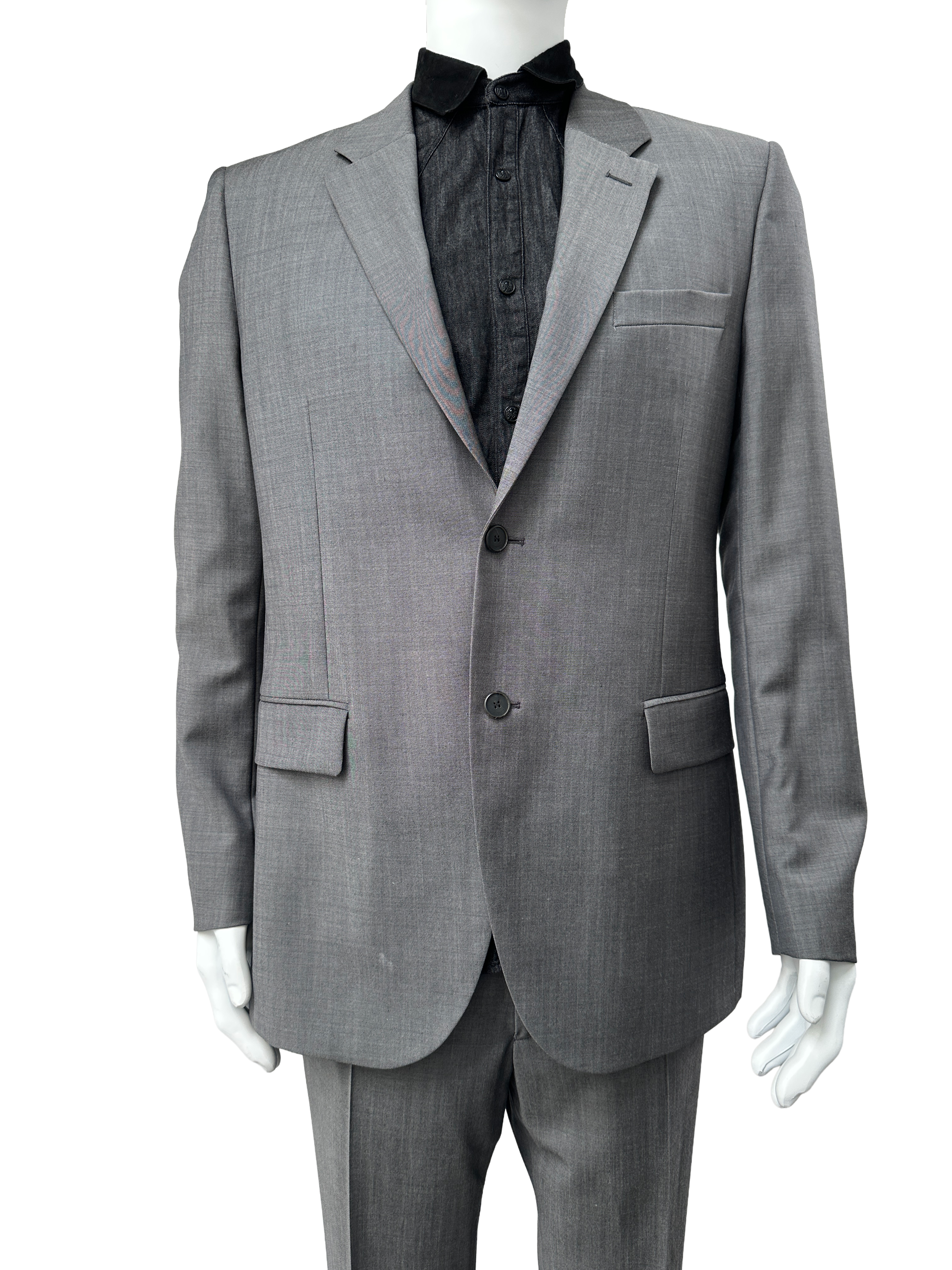 Givenchy grey wool tailored blazer - size 50