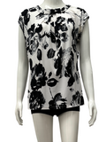 Karl Lagerfeld bow neck blouse top - size 36
