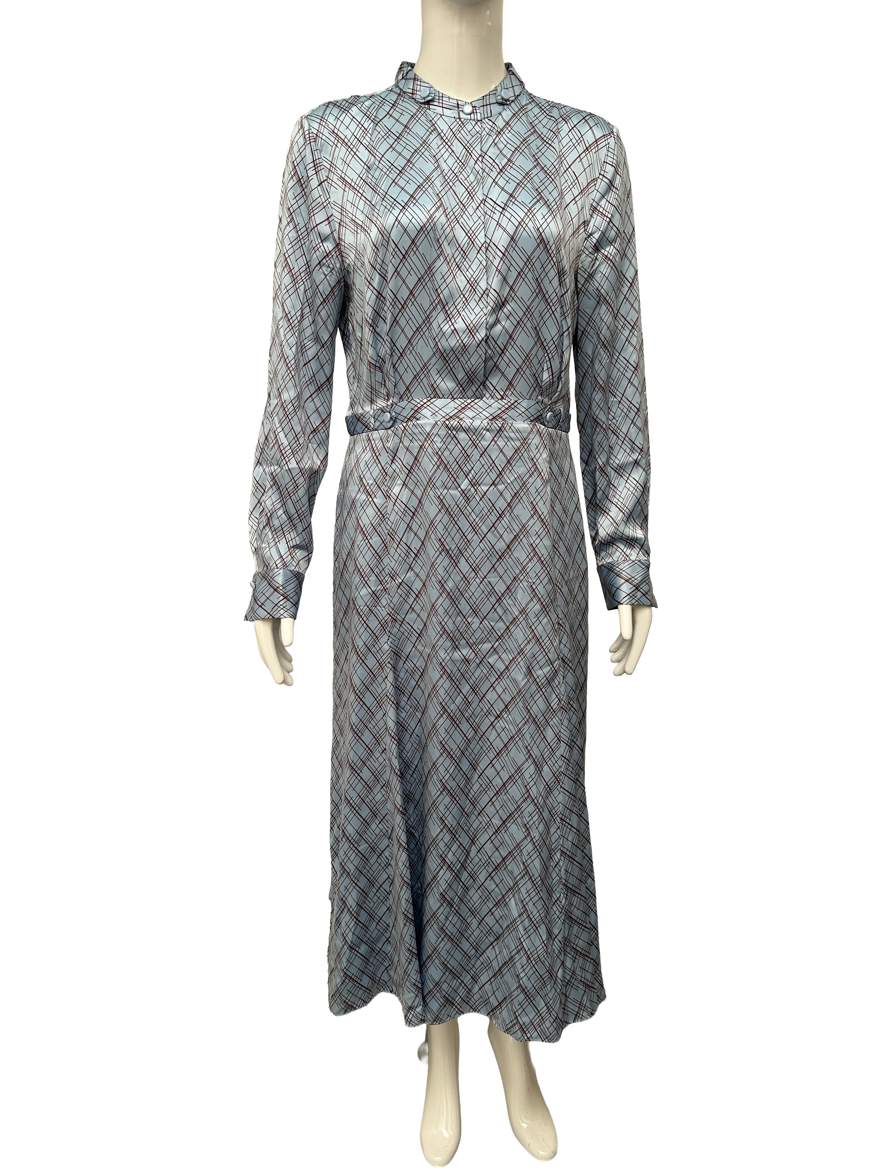 Equipment silk printed midi dress - size 40