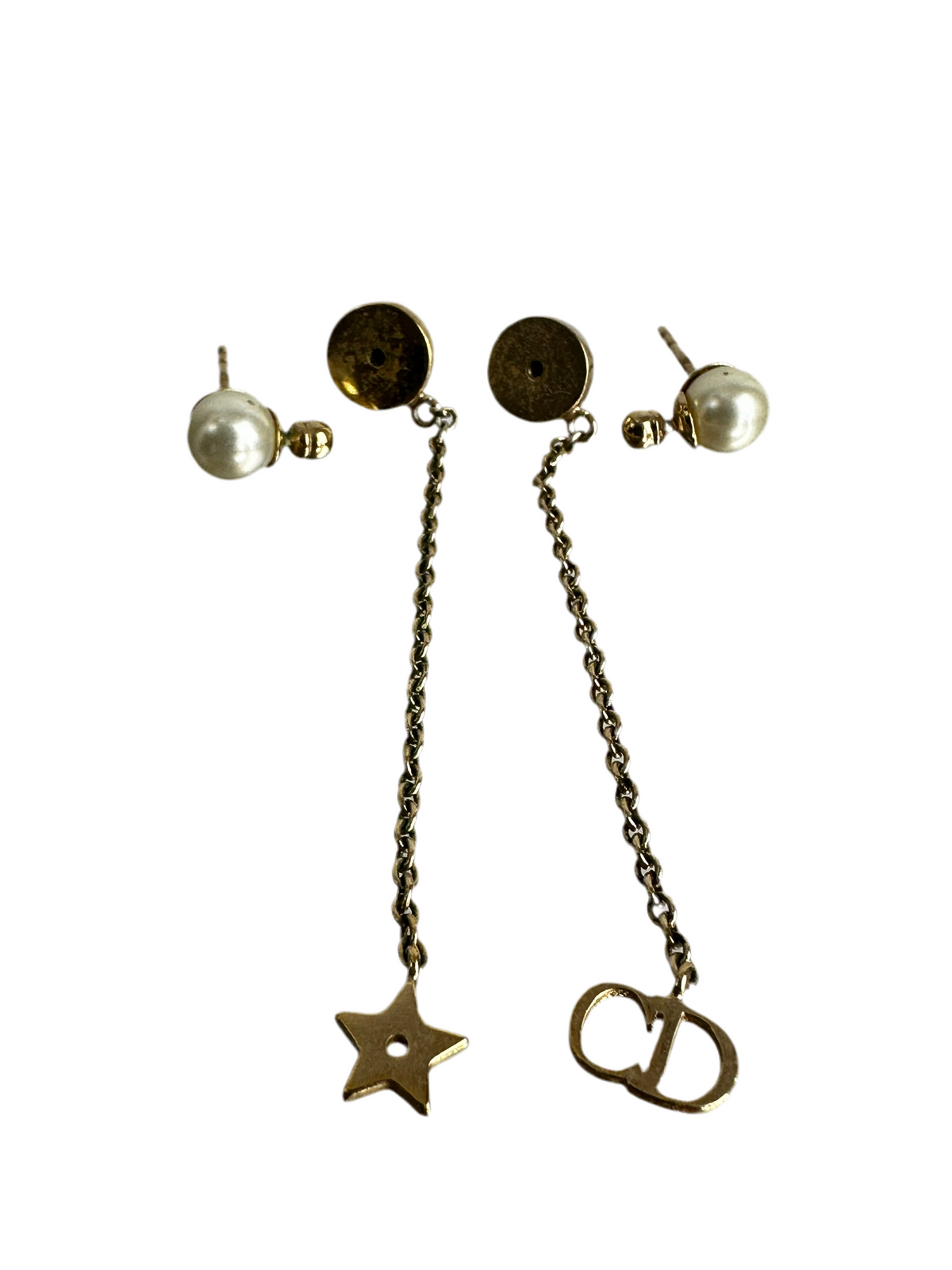 Dior star initial street style chain earring