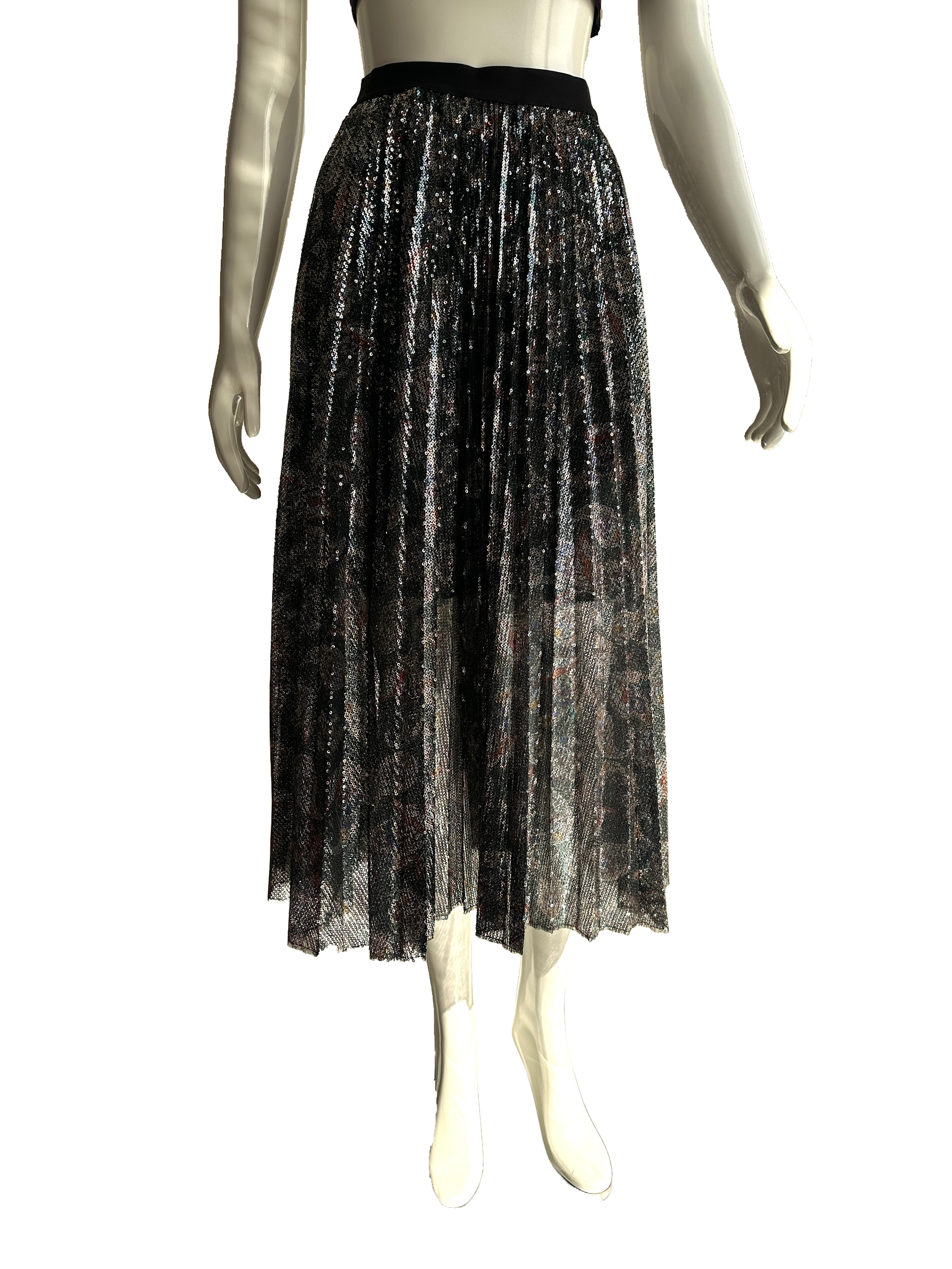 Maje long sequin skirt - size 40