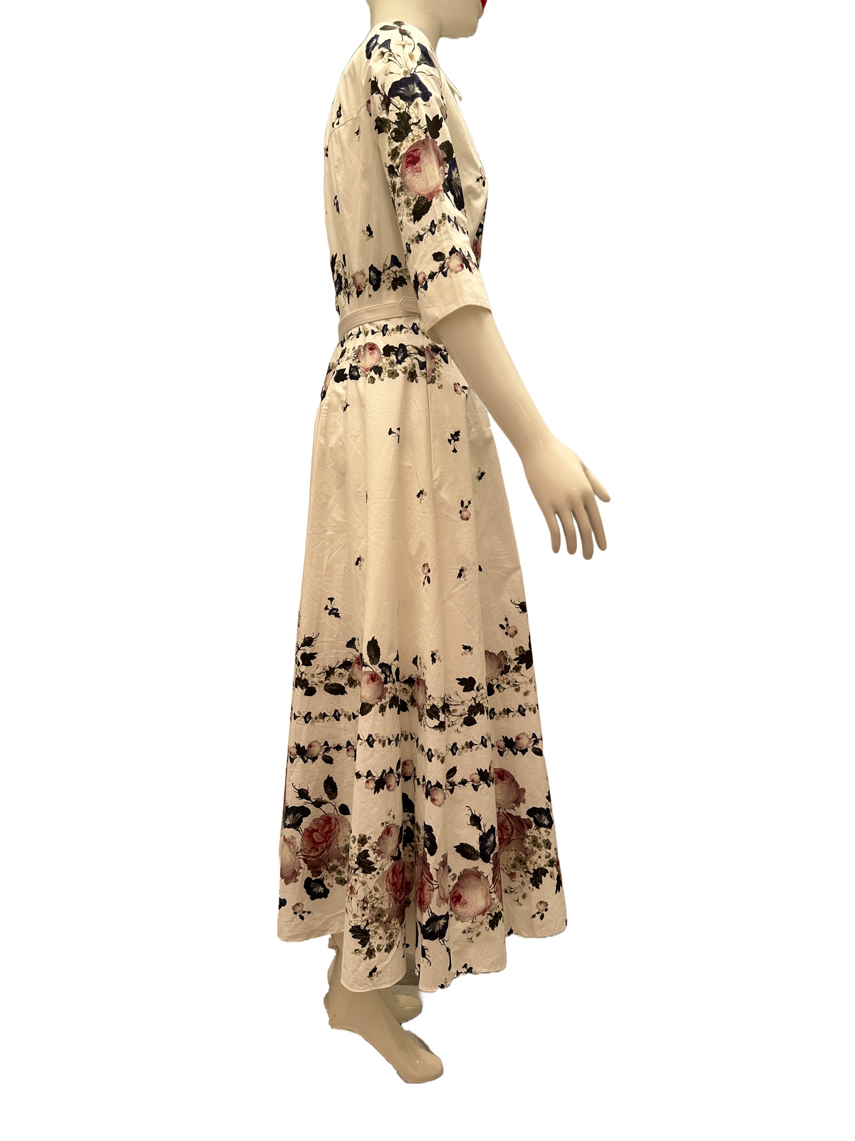 Erdem Kasia white floral dress - size 36