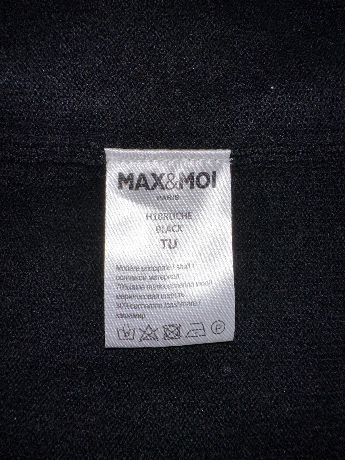 Max & Moi black cape with sequins - size TU