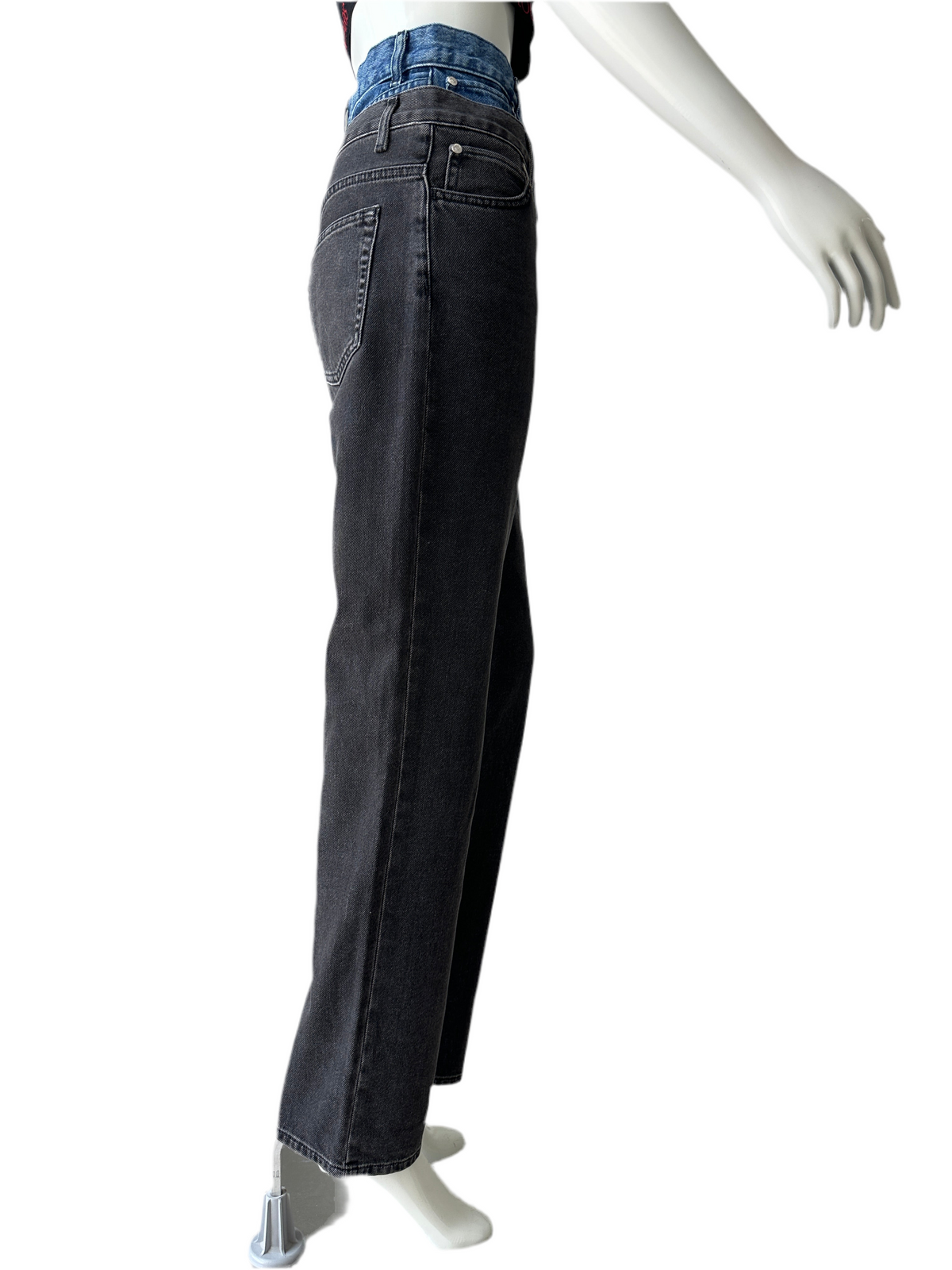 Sandro Black and Blue jean	- size 34