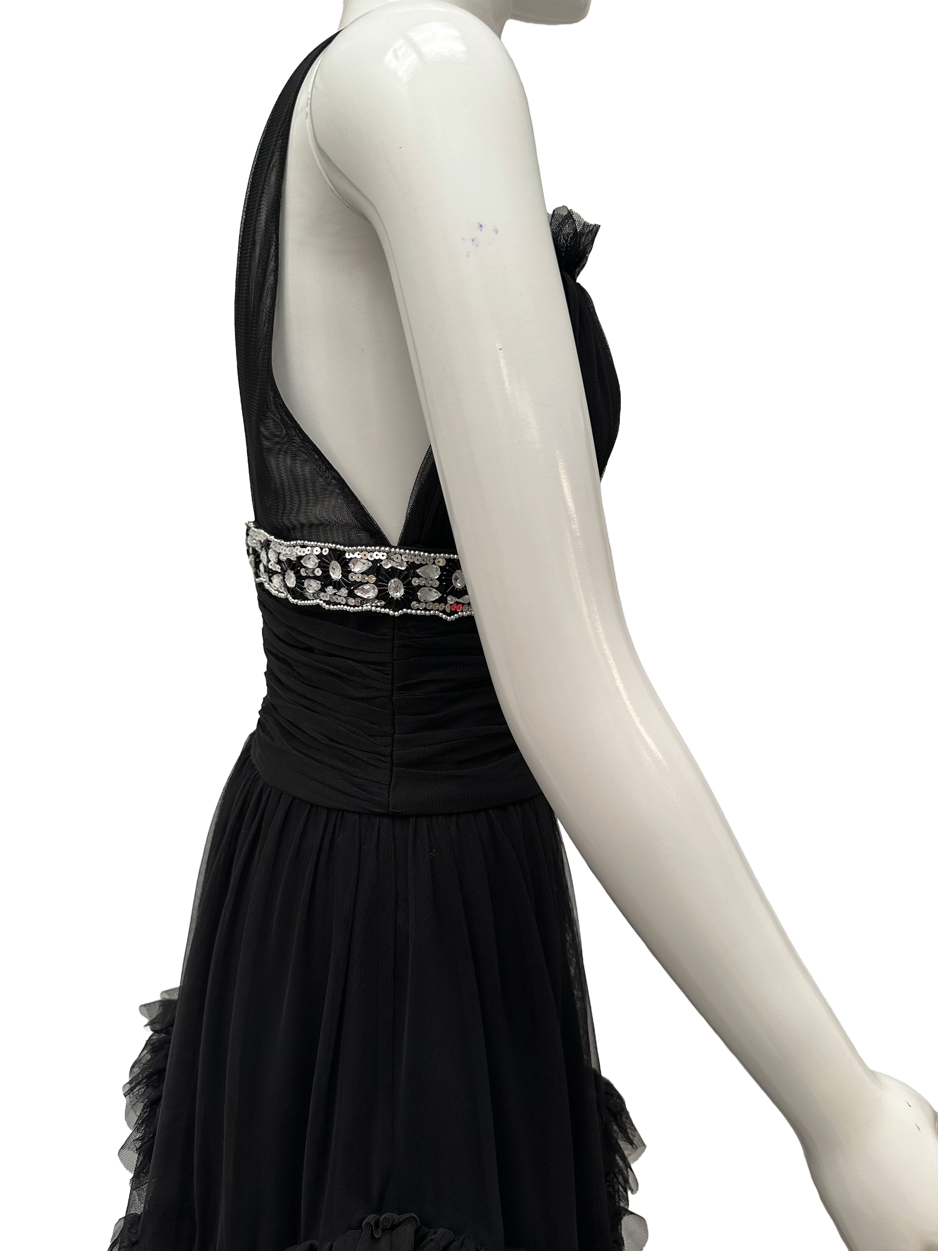 Mango Limited Edition By Zuhair Murad black long dress
