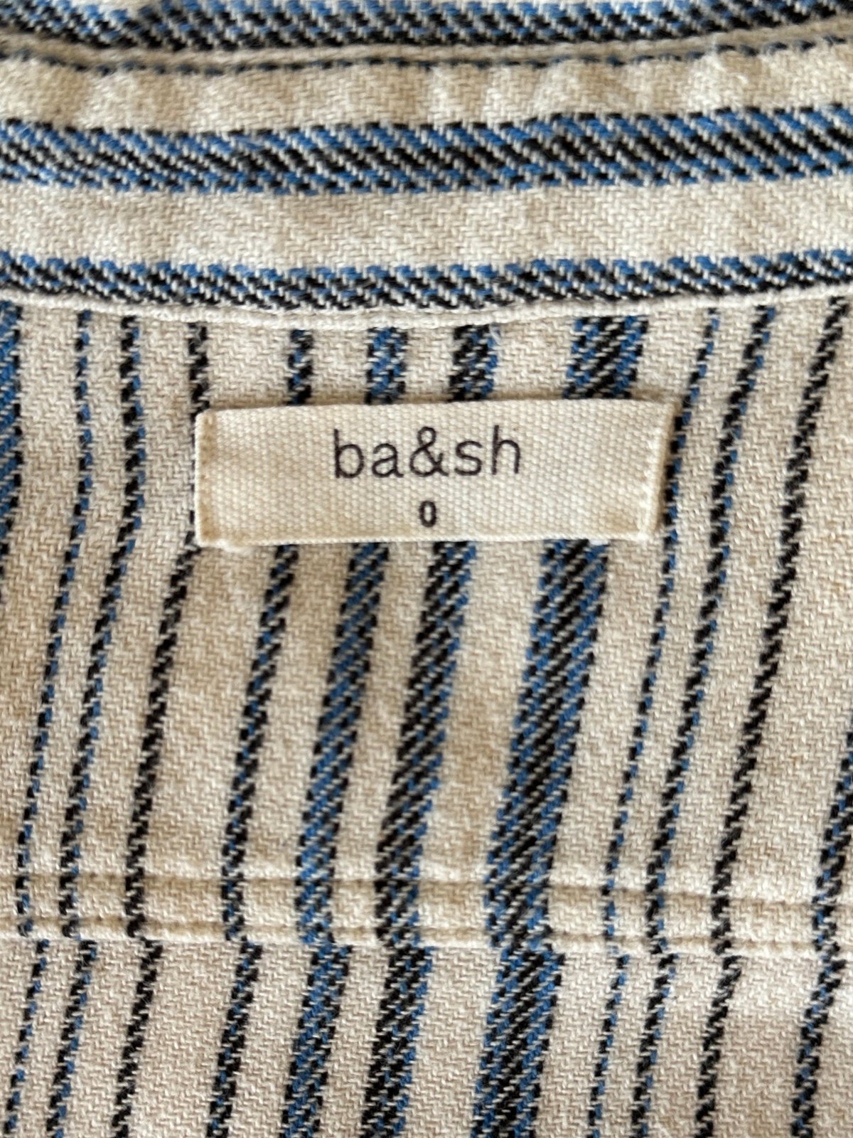 Ba&sh blue and white striped shirt - size 34
