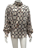 Isabel Marant cream blouse with multicolor pattern - size 38