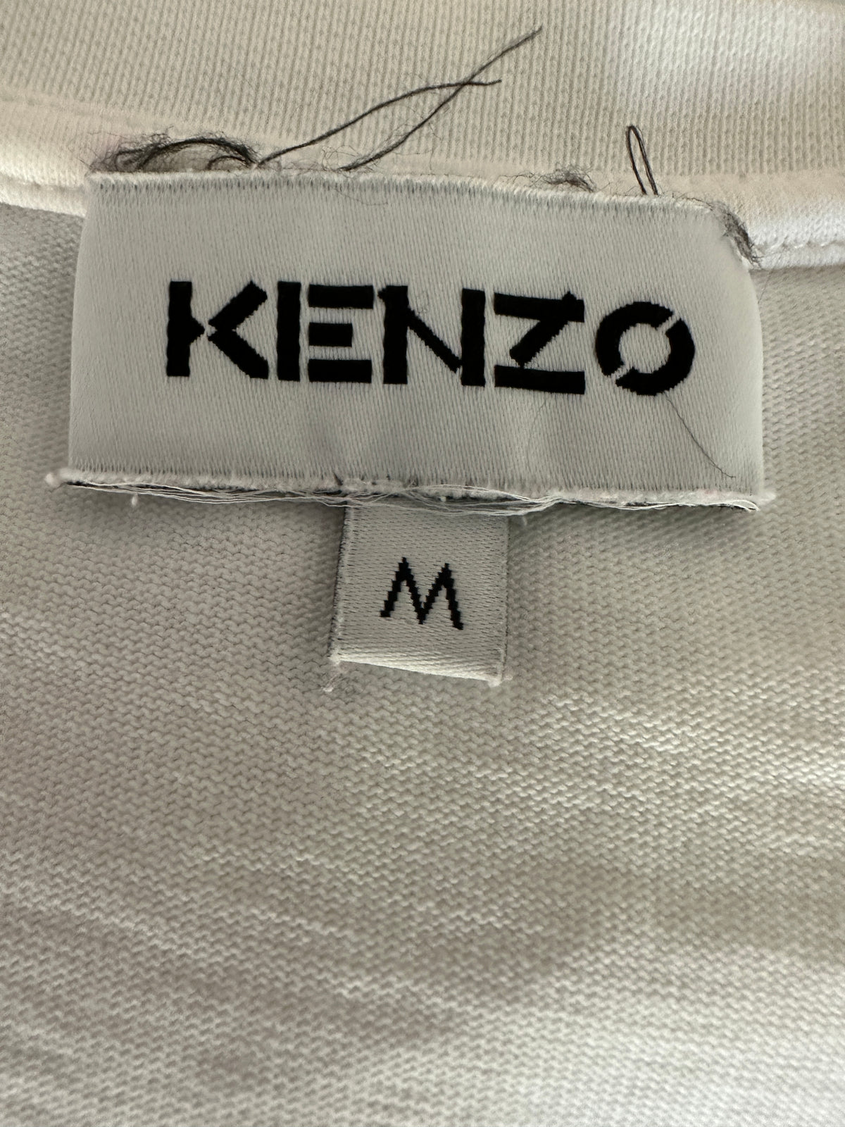 Kenzo white tee shirt with tiger head - size 38