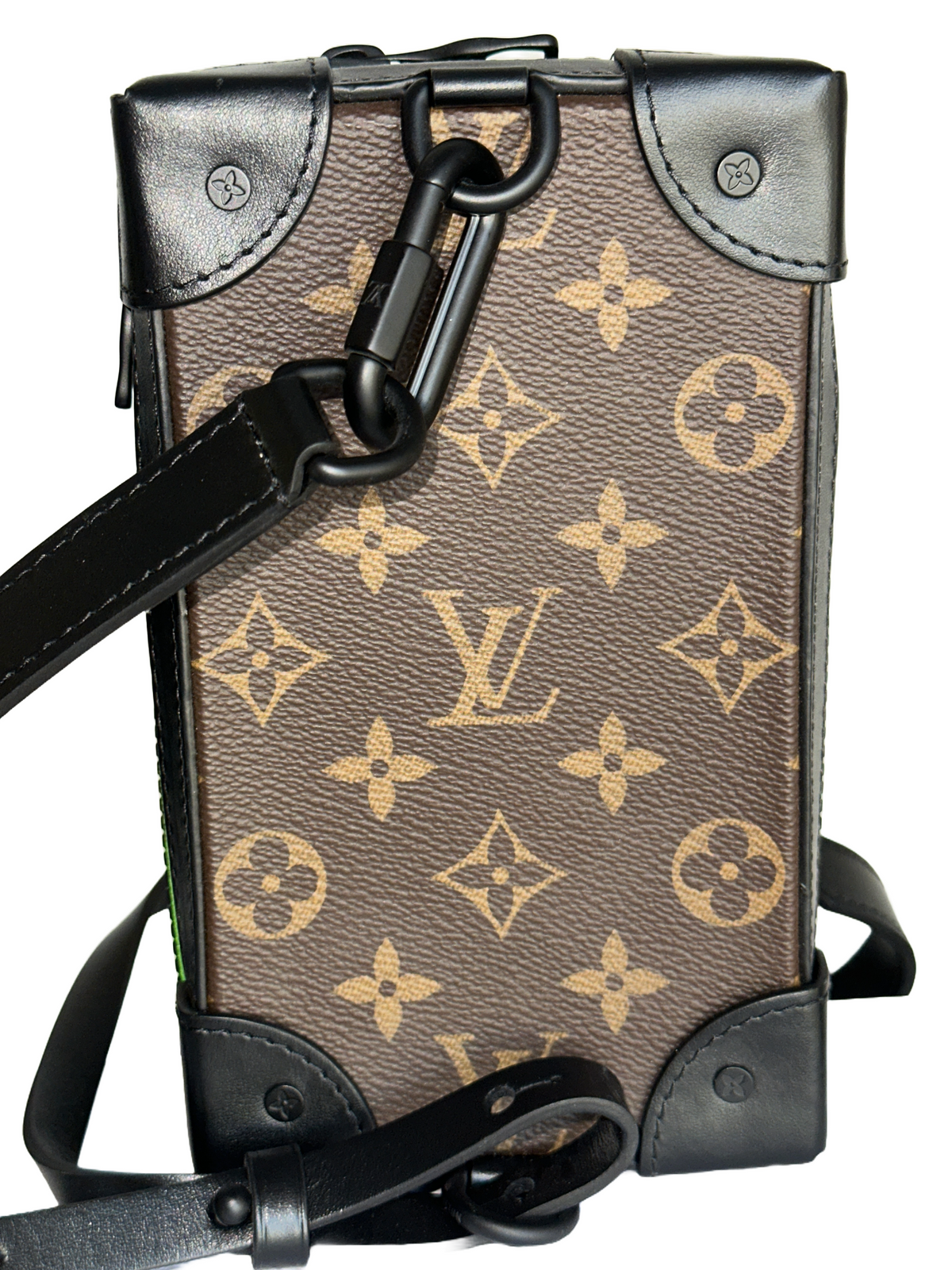 Louis Vuitton Soft Trunk phone box with LV friends patch