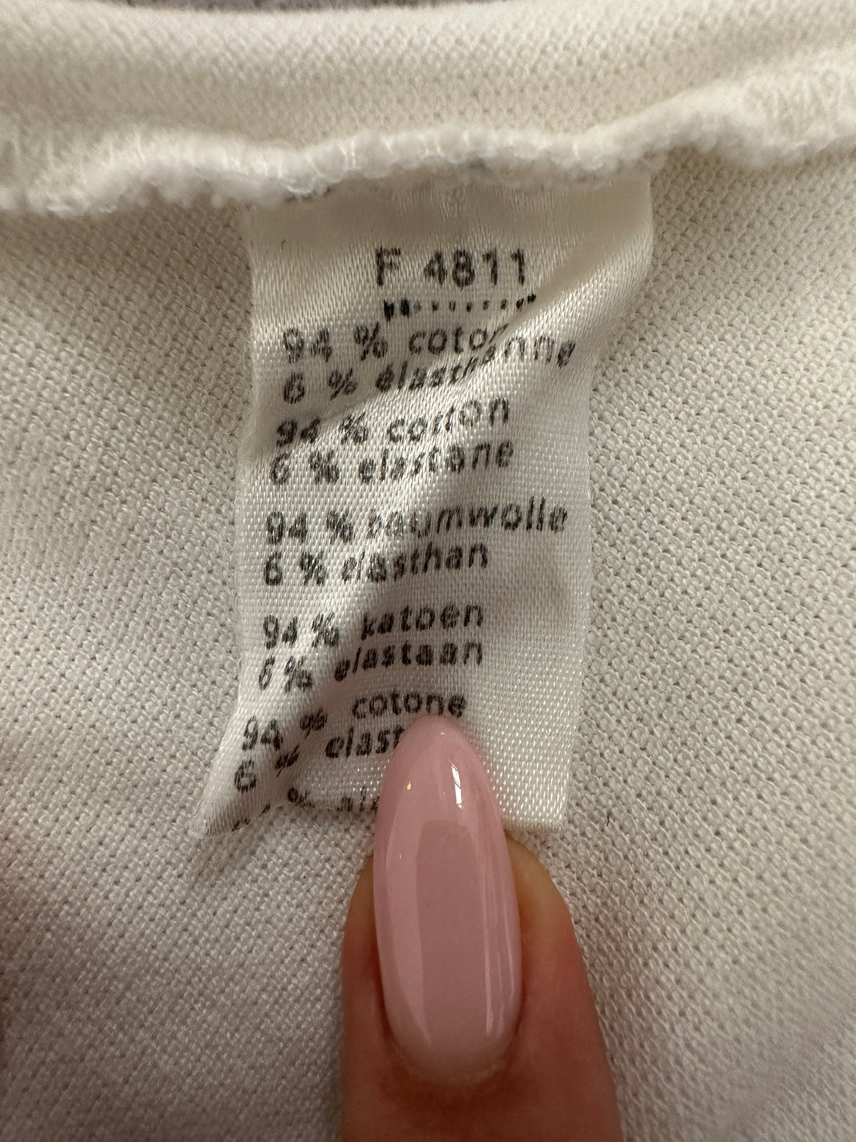 Lacoste white polo dress - size 38