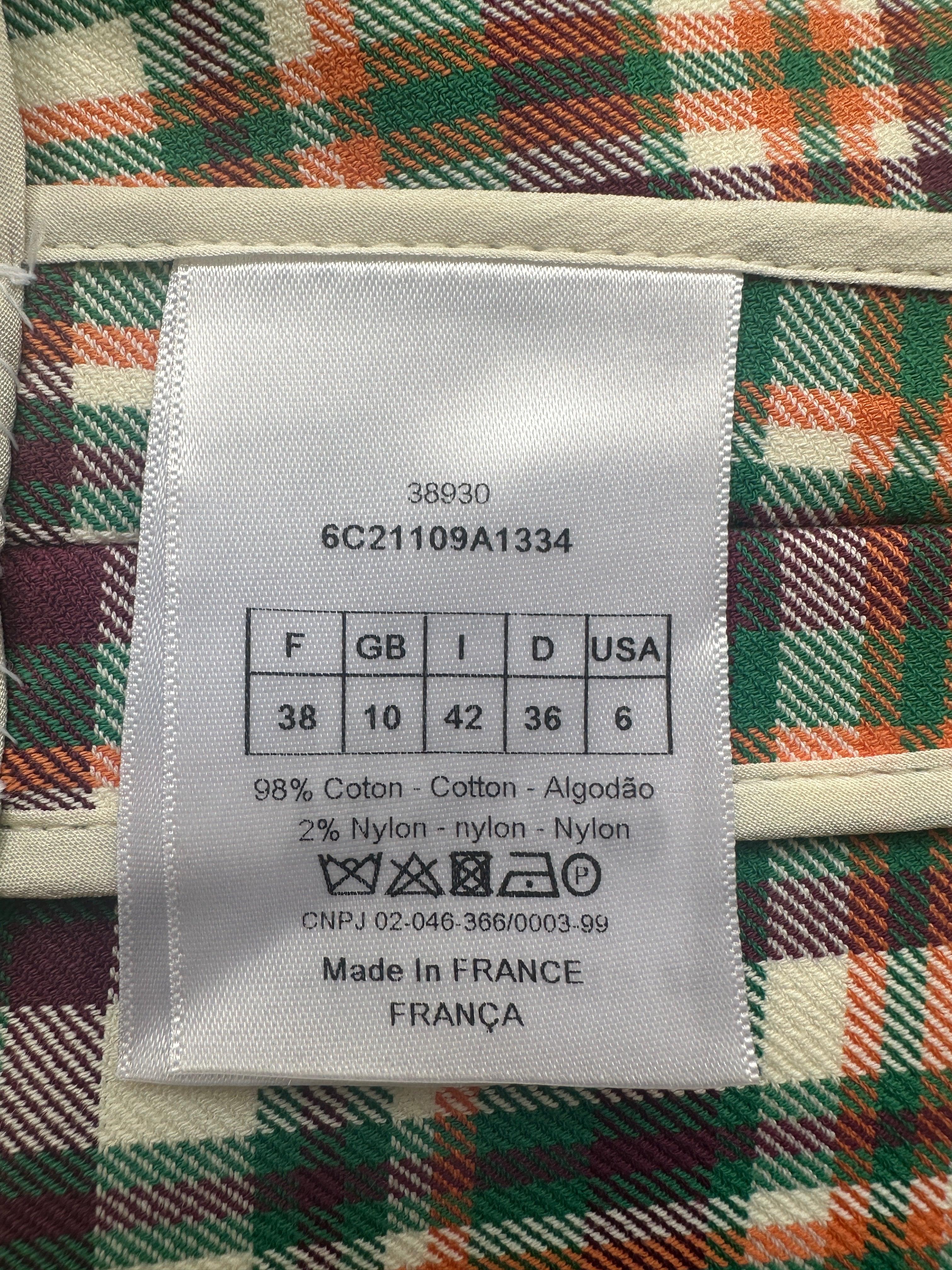 Dior multicolor cotton bar dress vest - size 38 - Avant Garde DXB