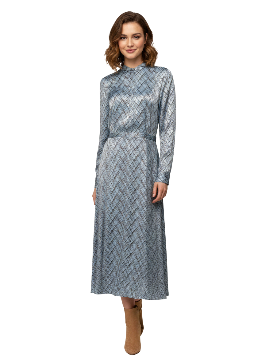 Equipment silk printed midi dress - size 40