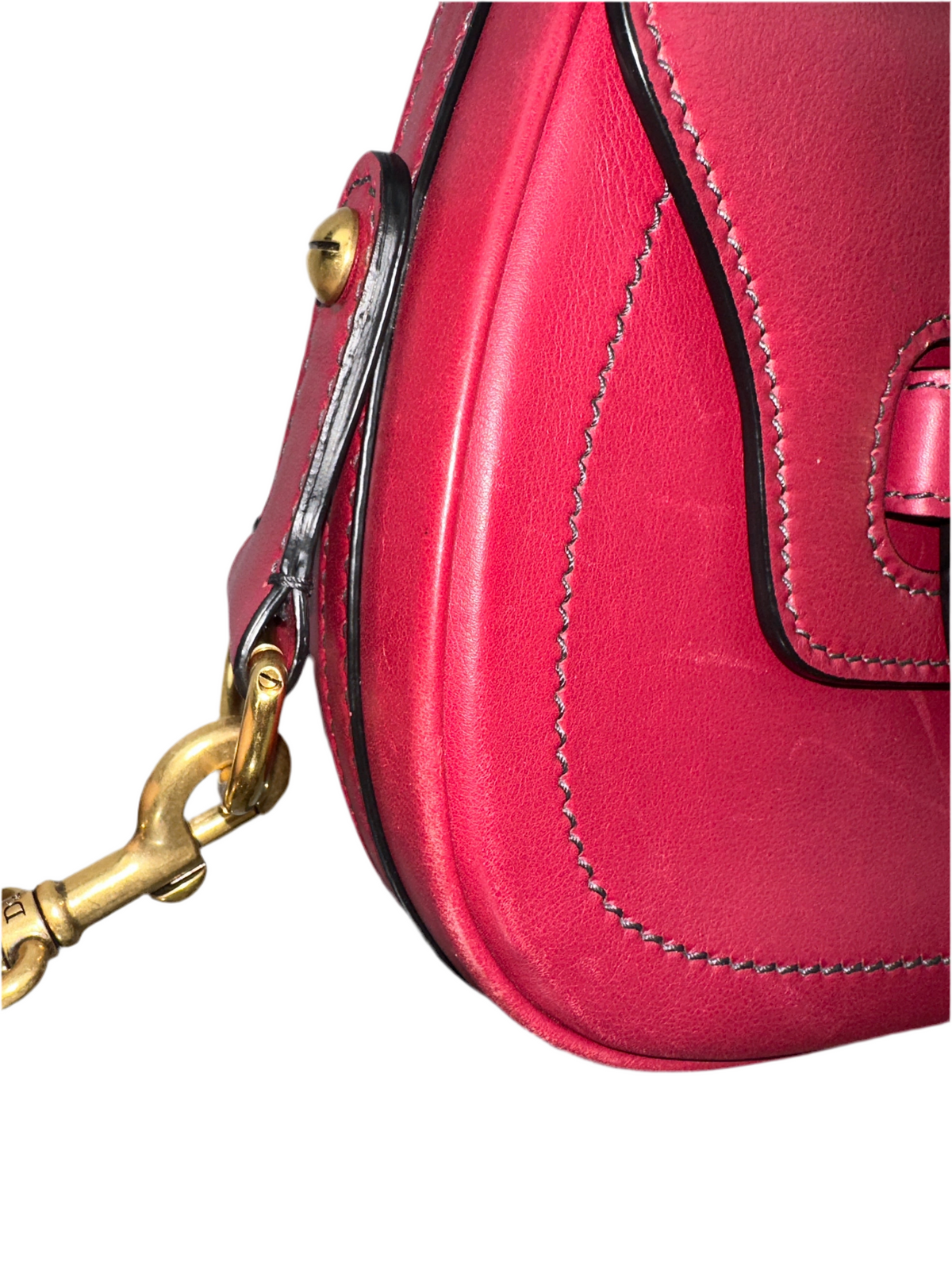 Dior red leather D-Fence crossbody bag