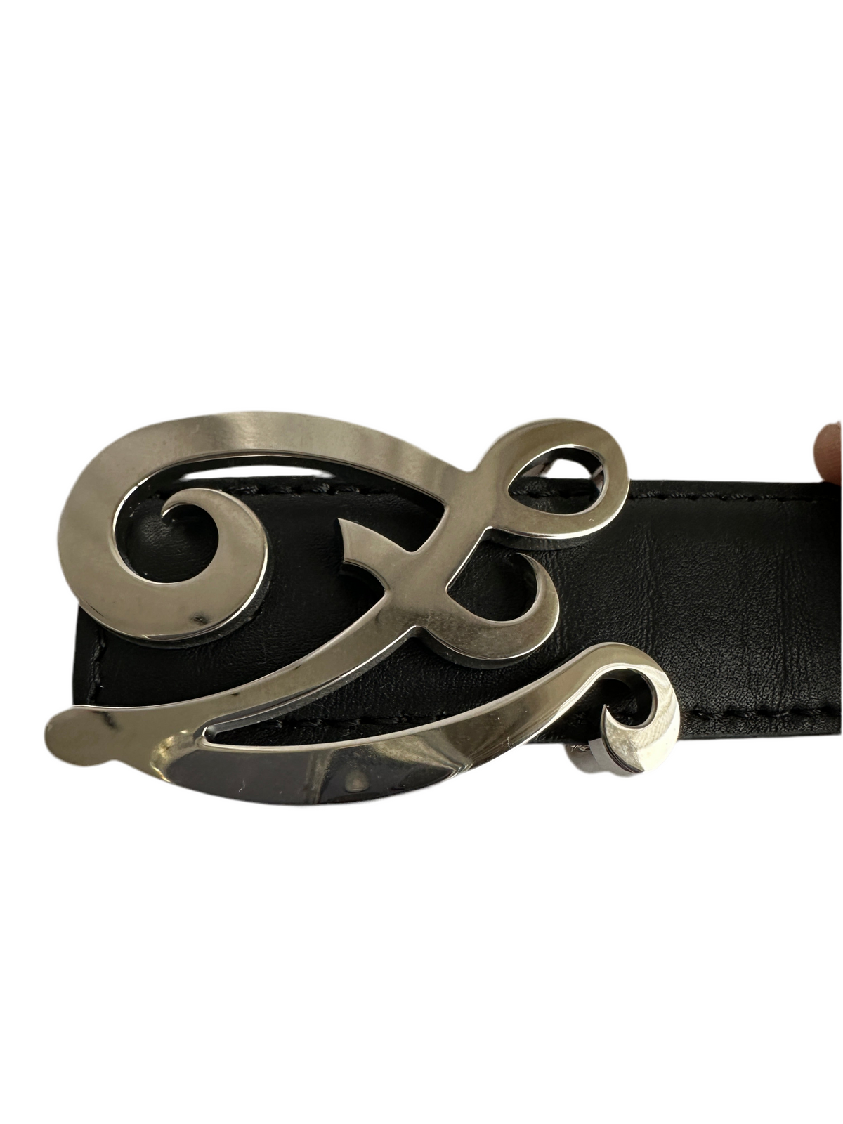 Zilli black leather belt