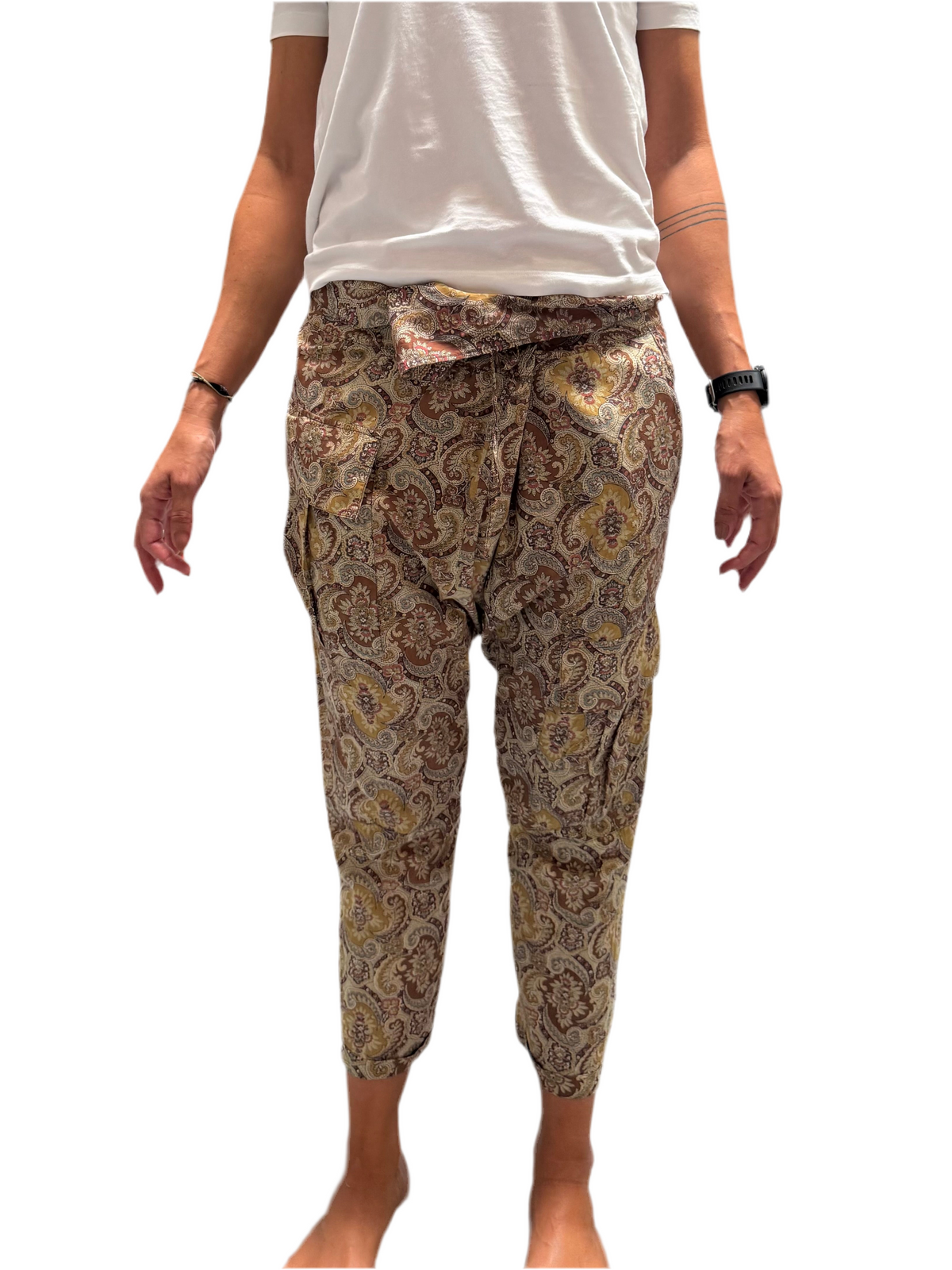 Laurence Bras Lightweight pants with pockets and pattern - size 38
