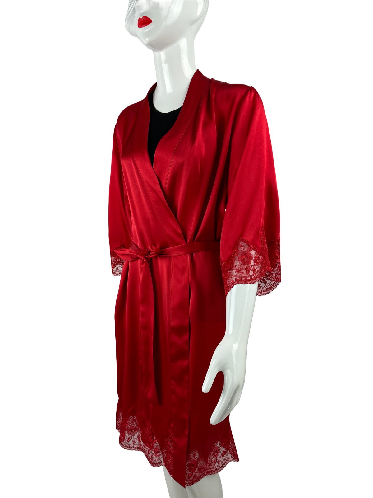 Aubade red silk Kimono - size M FR