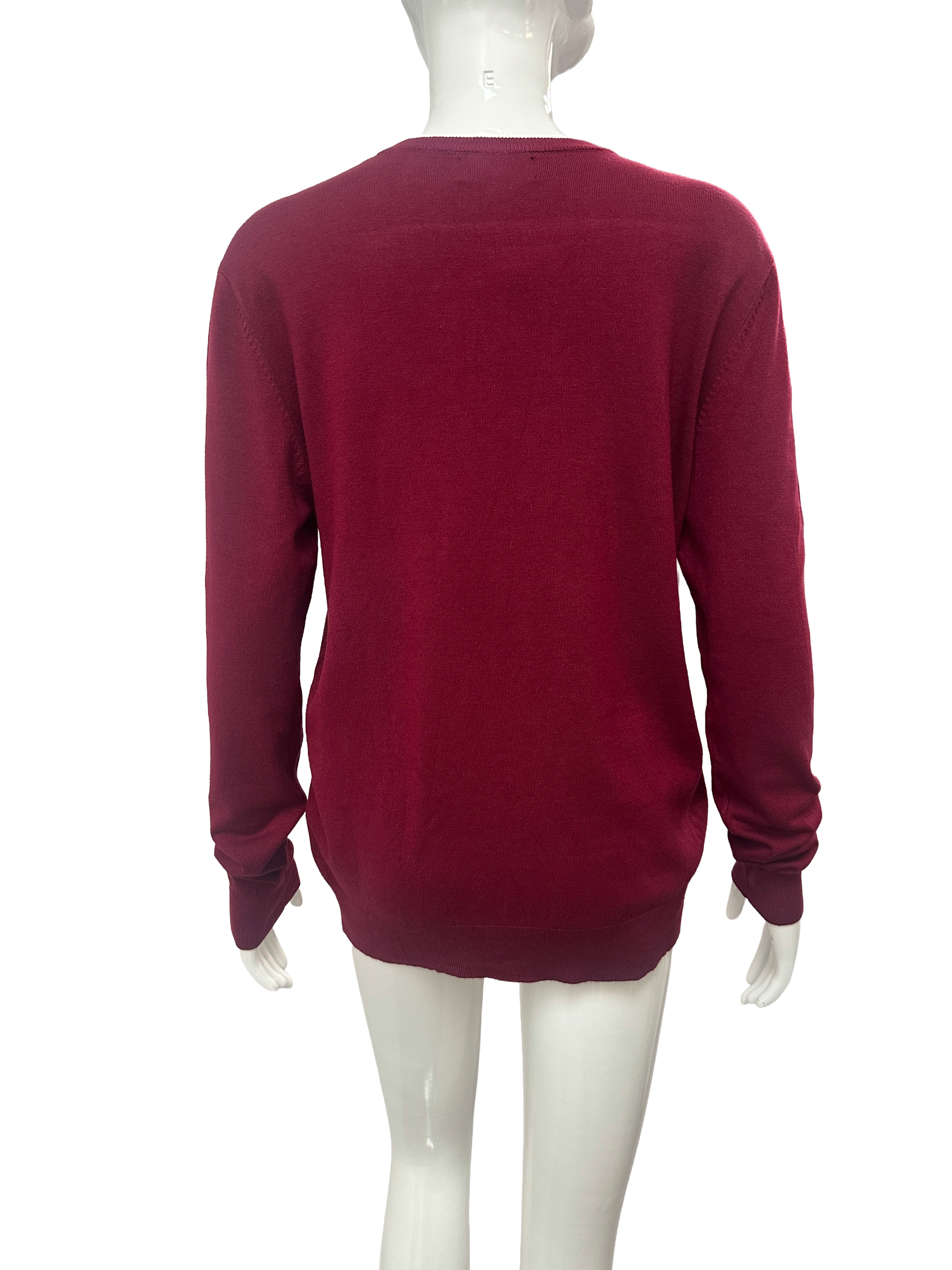 Solera burgundy crewneck knit sweater - size L