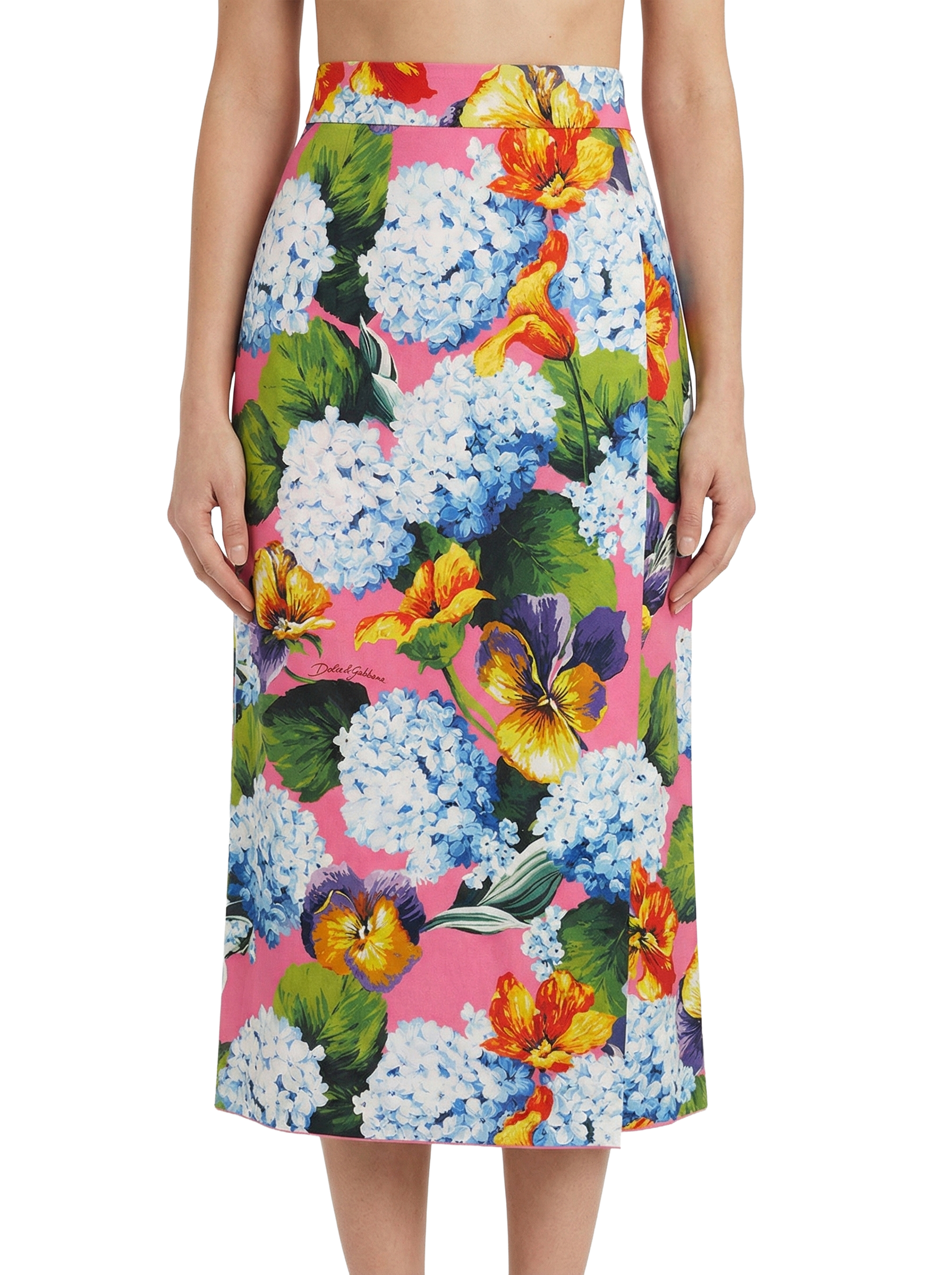Dolce & Gabbana floral hydrangea skirt - size 36