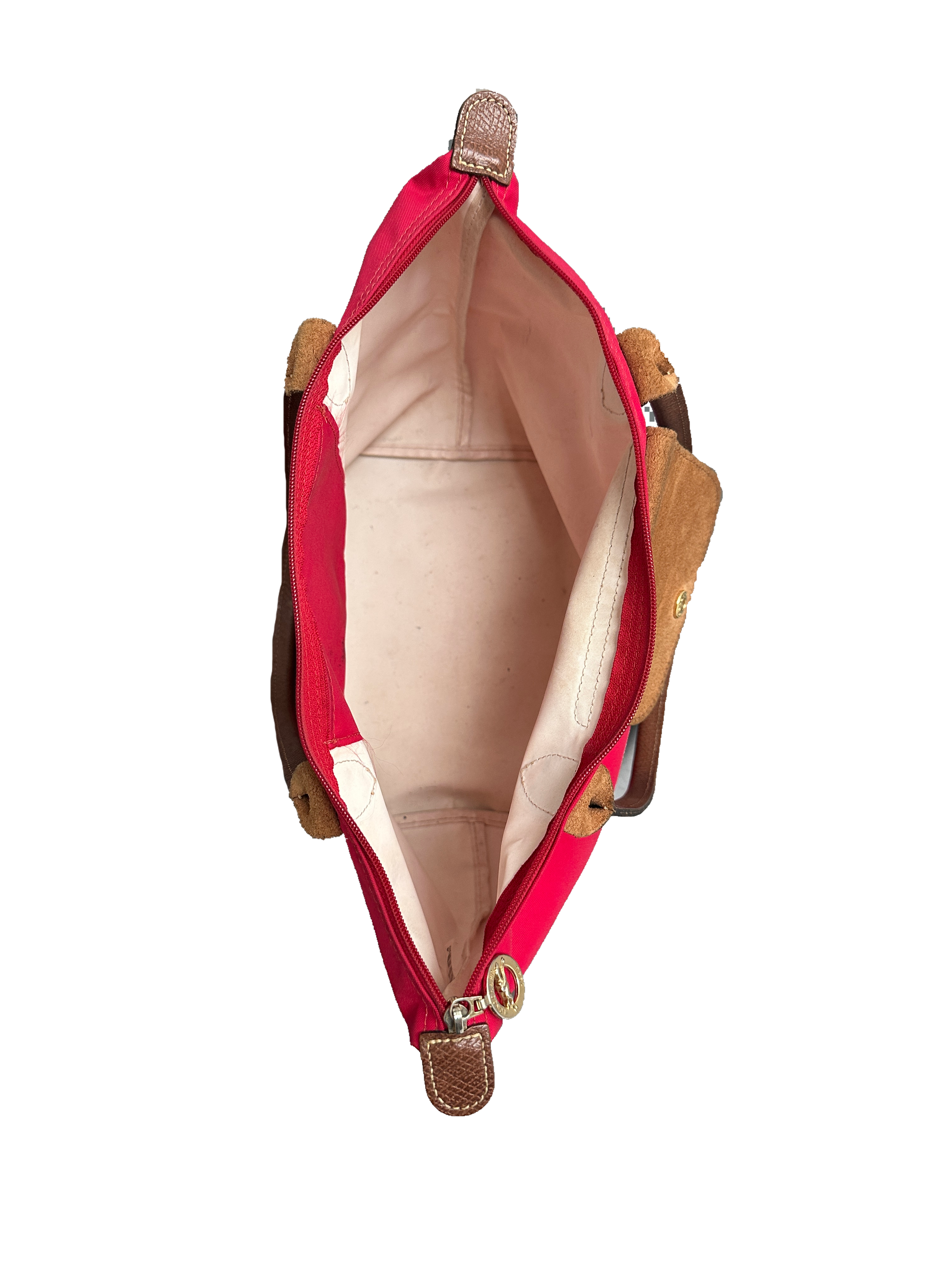Longchamp Le Pliage medium red tote