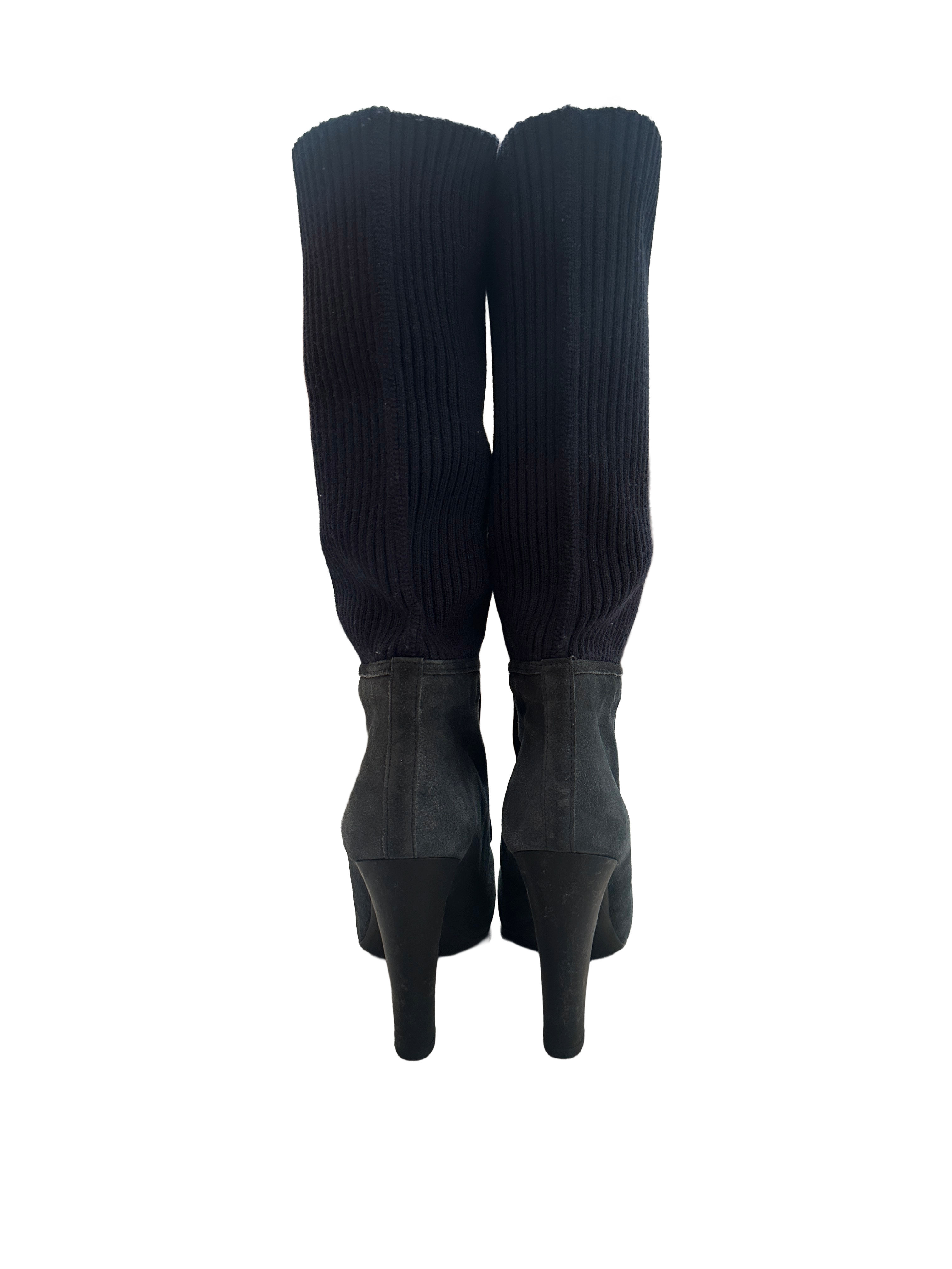 Hogan leather and wool boot - size 39
