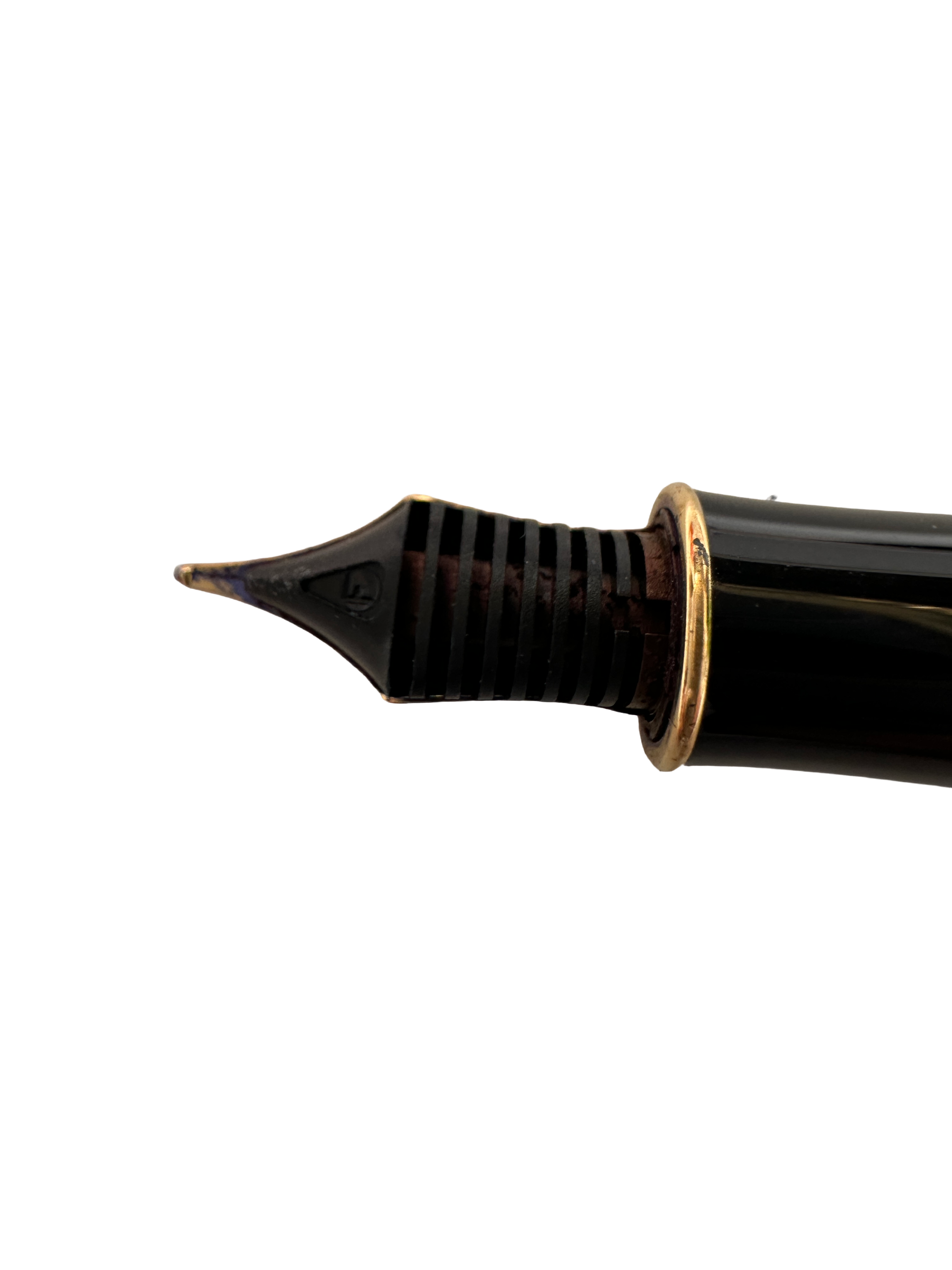 Parker Sonnet fountain pen, black lacquer with gold trim