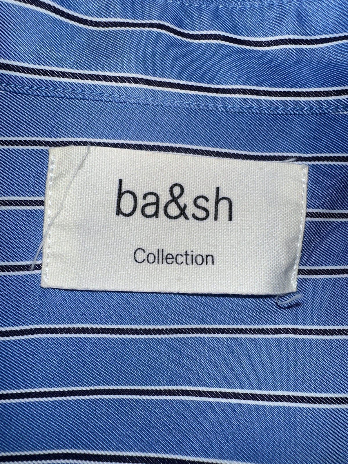 Ba&sh blue striped shirt with silver buttons - size 36