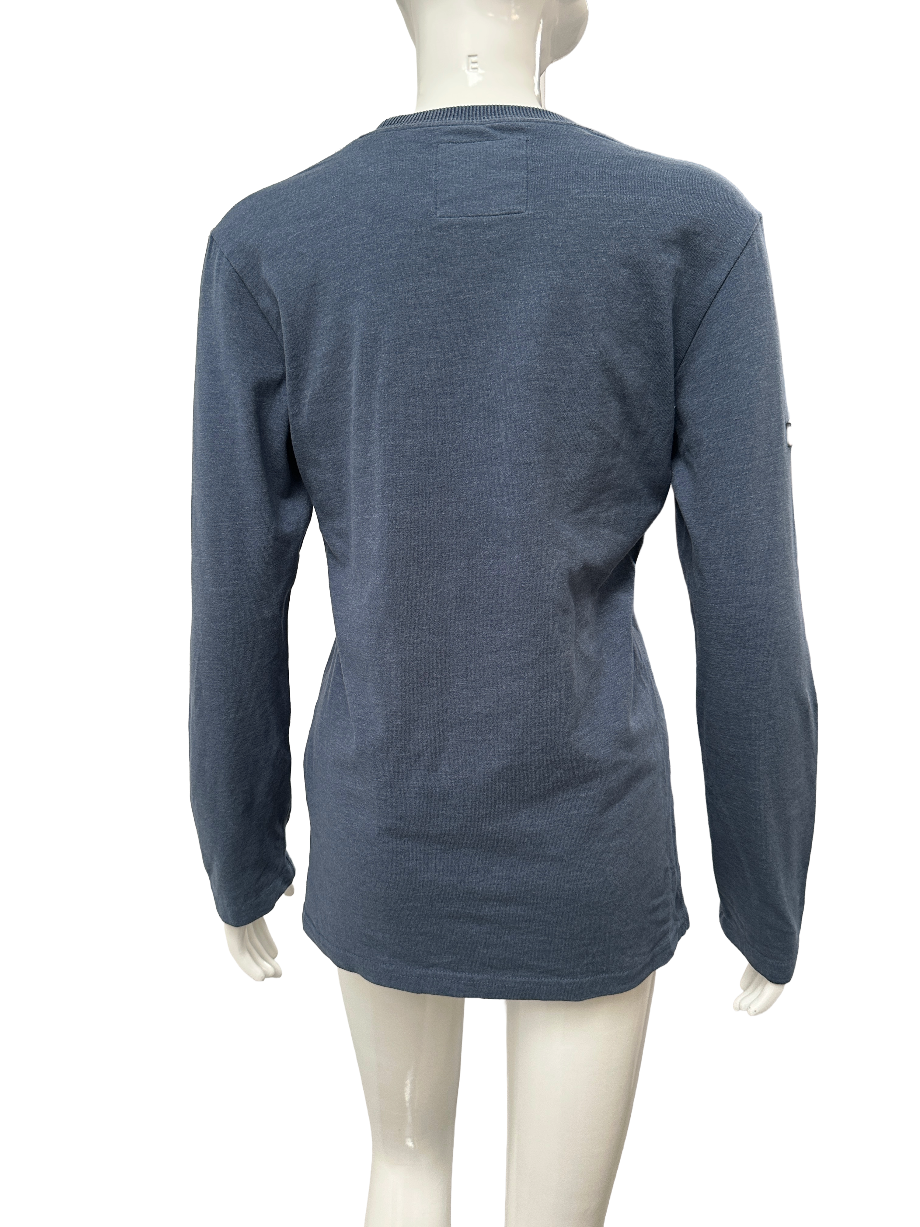 Superdry blue vintage logo long sleeve t-shirt - size S