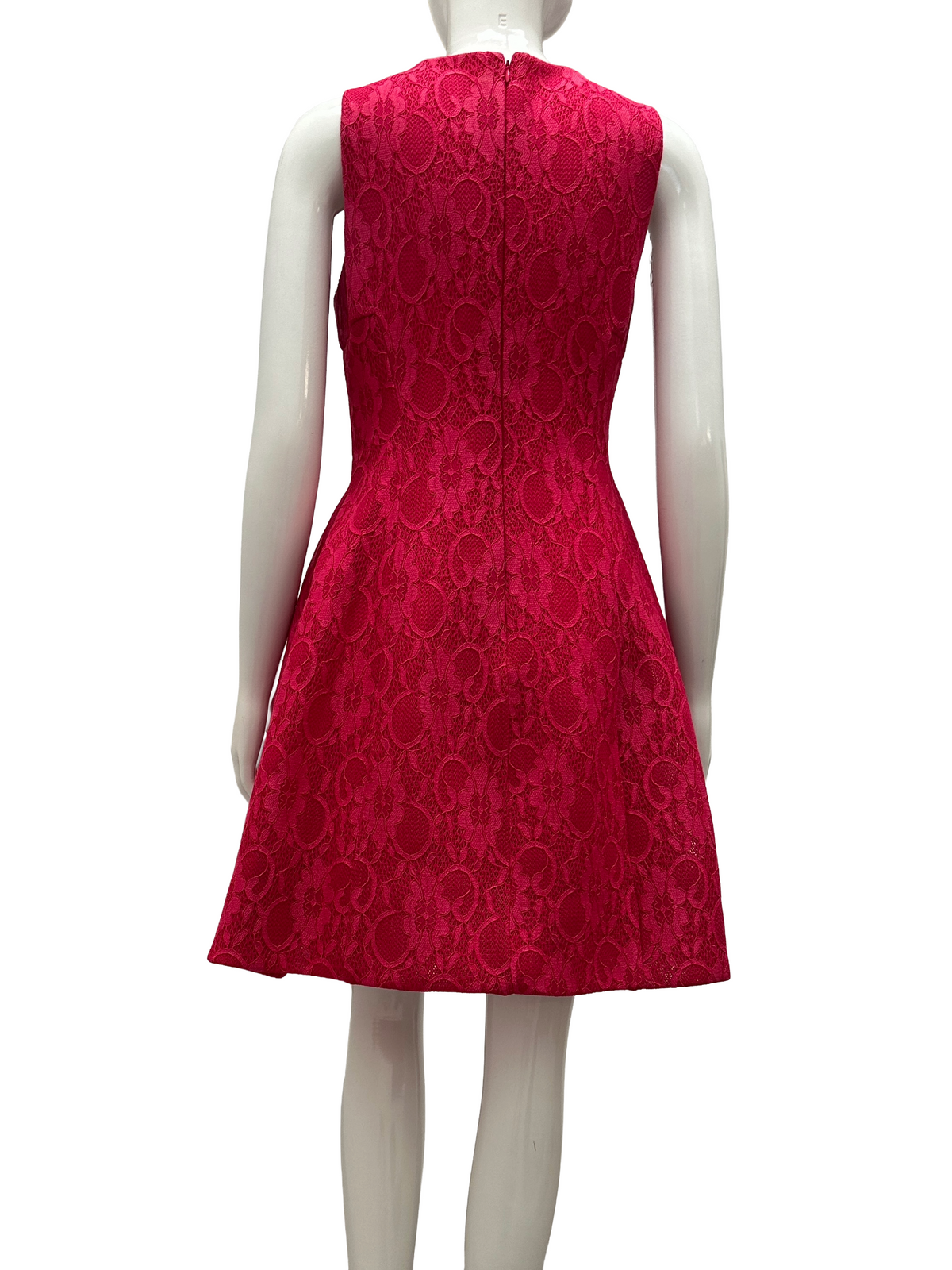 Calvin Klein pink floral lace dress - size 40