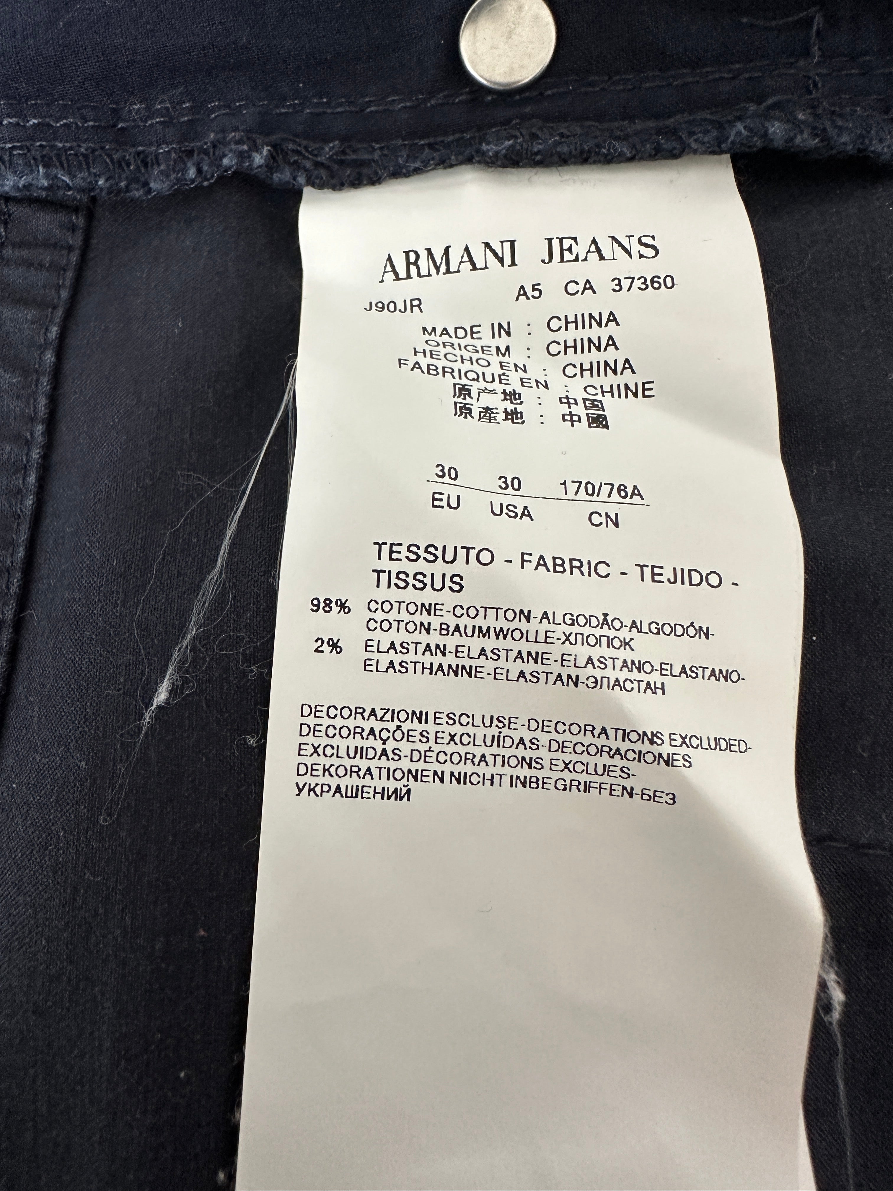 Armani Jeans blue pants with strass on the pocket - size 30