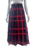 Dior blue and red plaid skirt - size 34