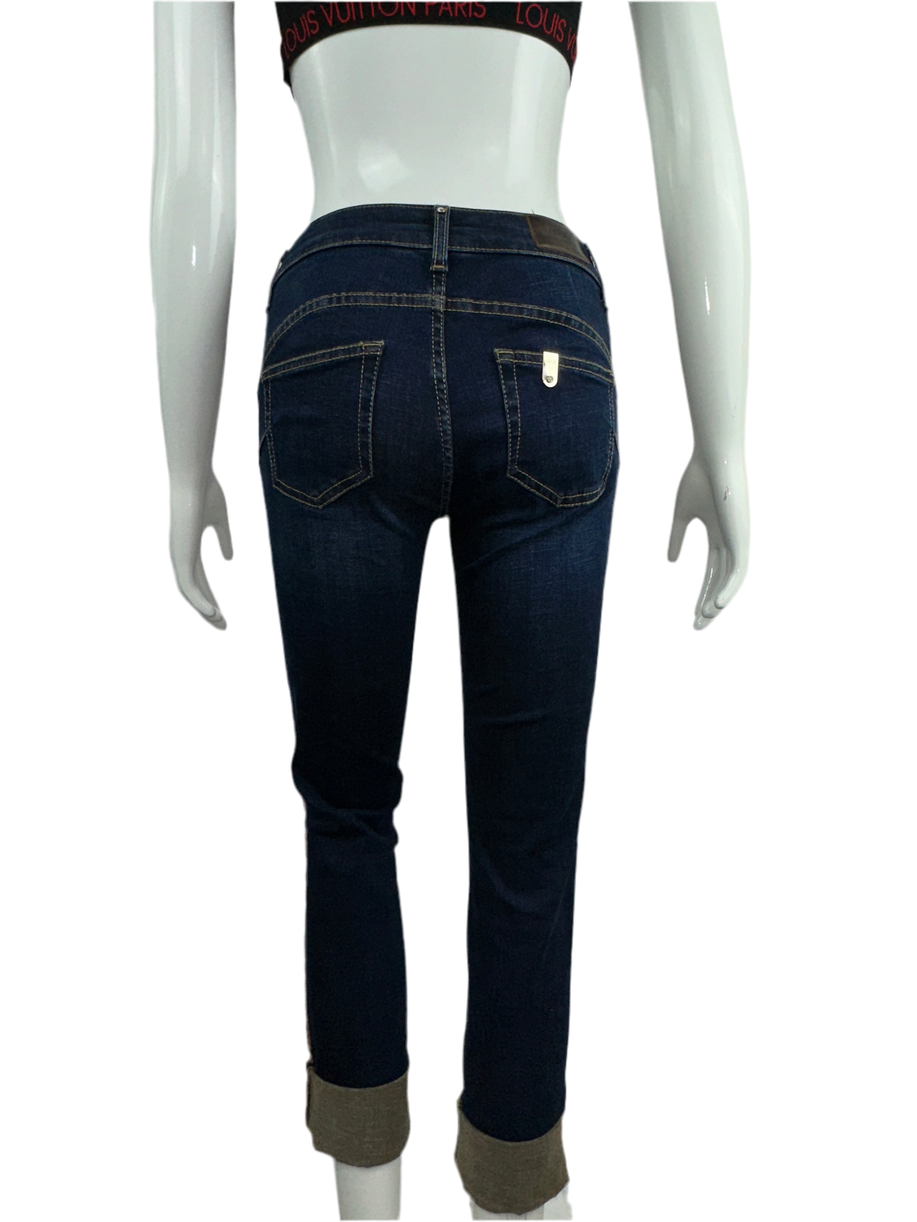 Liu.Jo denim pants with side sequin line - size 34
