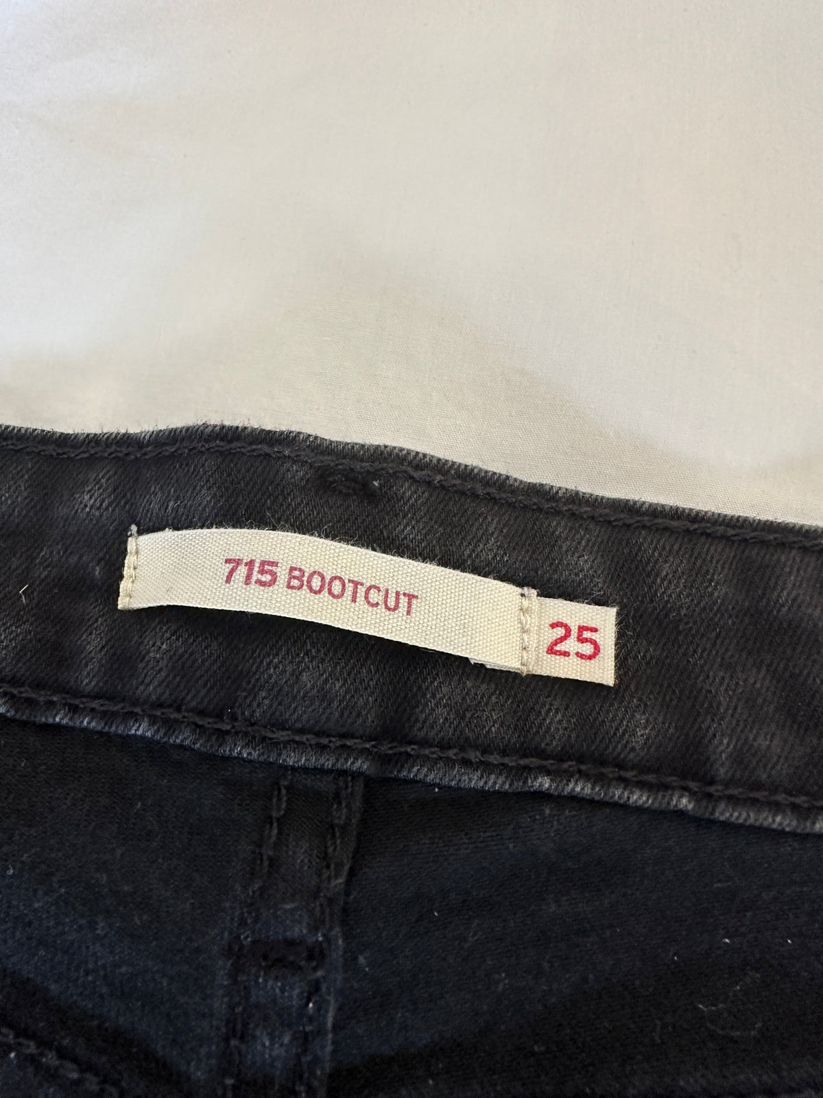 Levi's black 715 bootcut pants - size 25