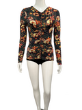 Ulla Johnson floral mesh top - size 38