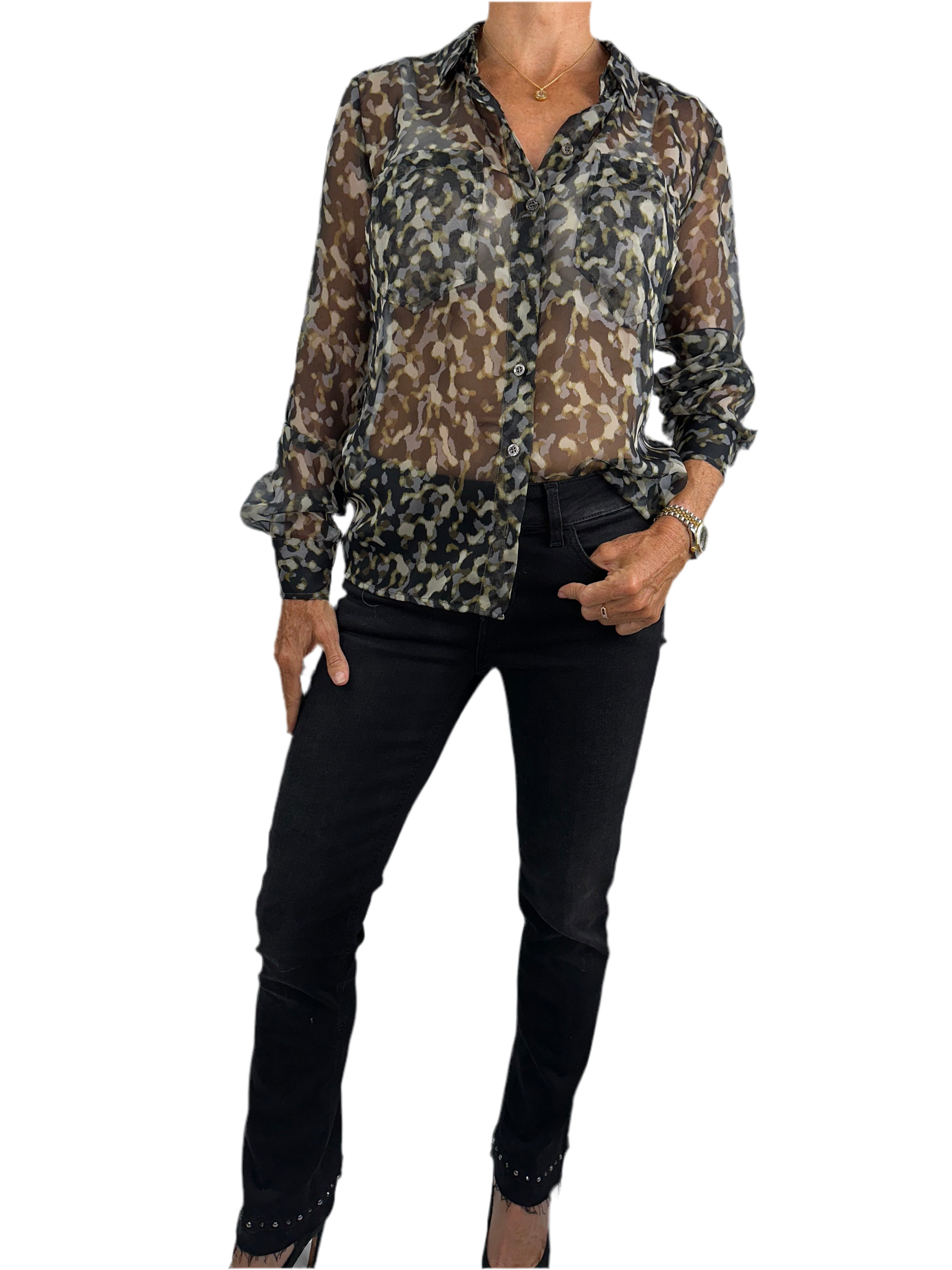 Liu.Jo black pants with stud at bottom - size 34