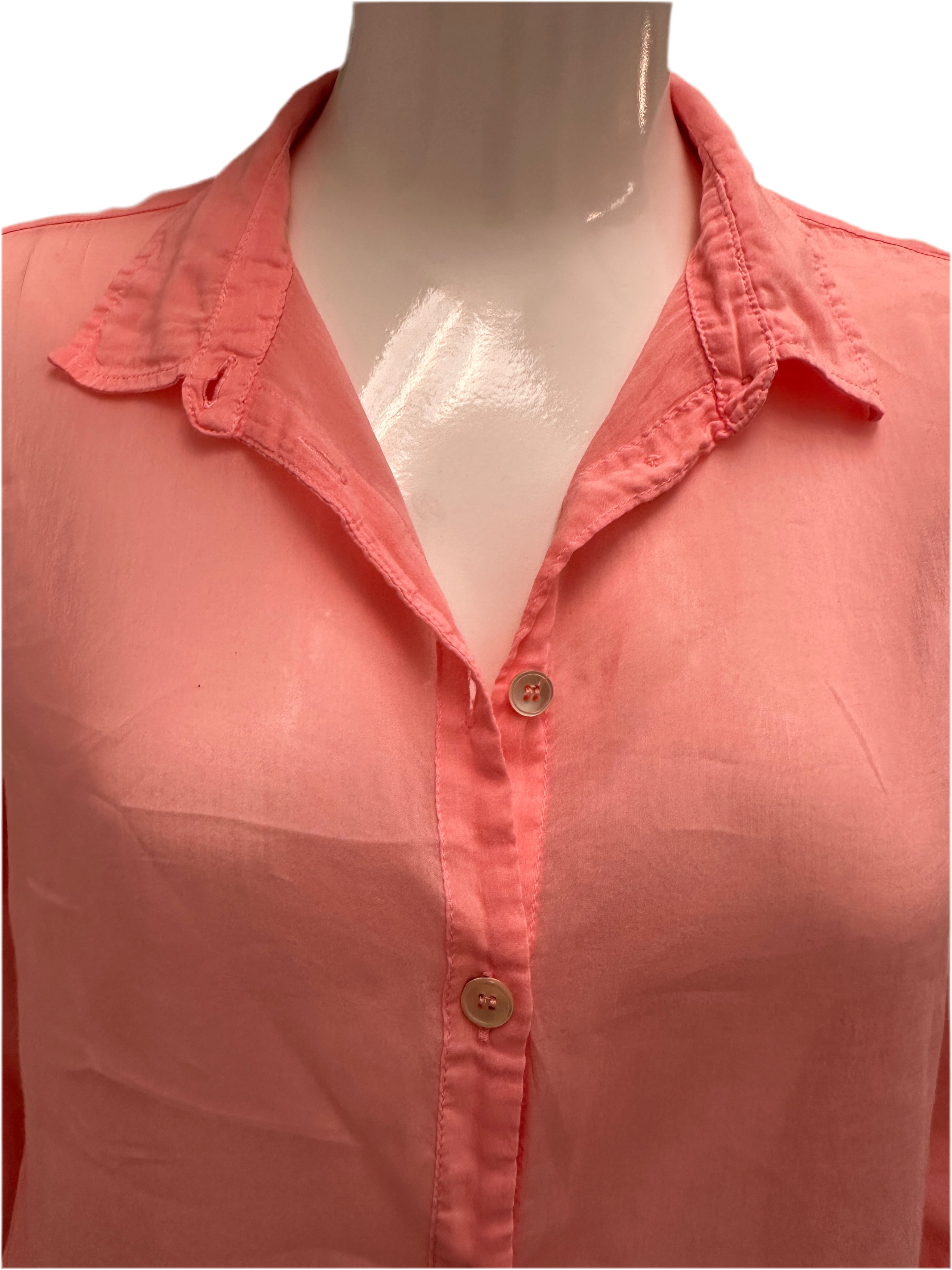 Forte_Forte transparent salmon shirt - size 36
